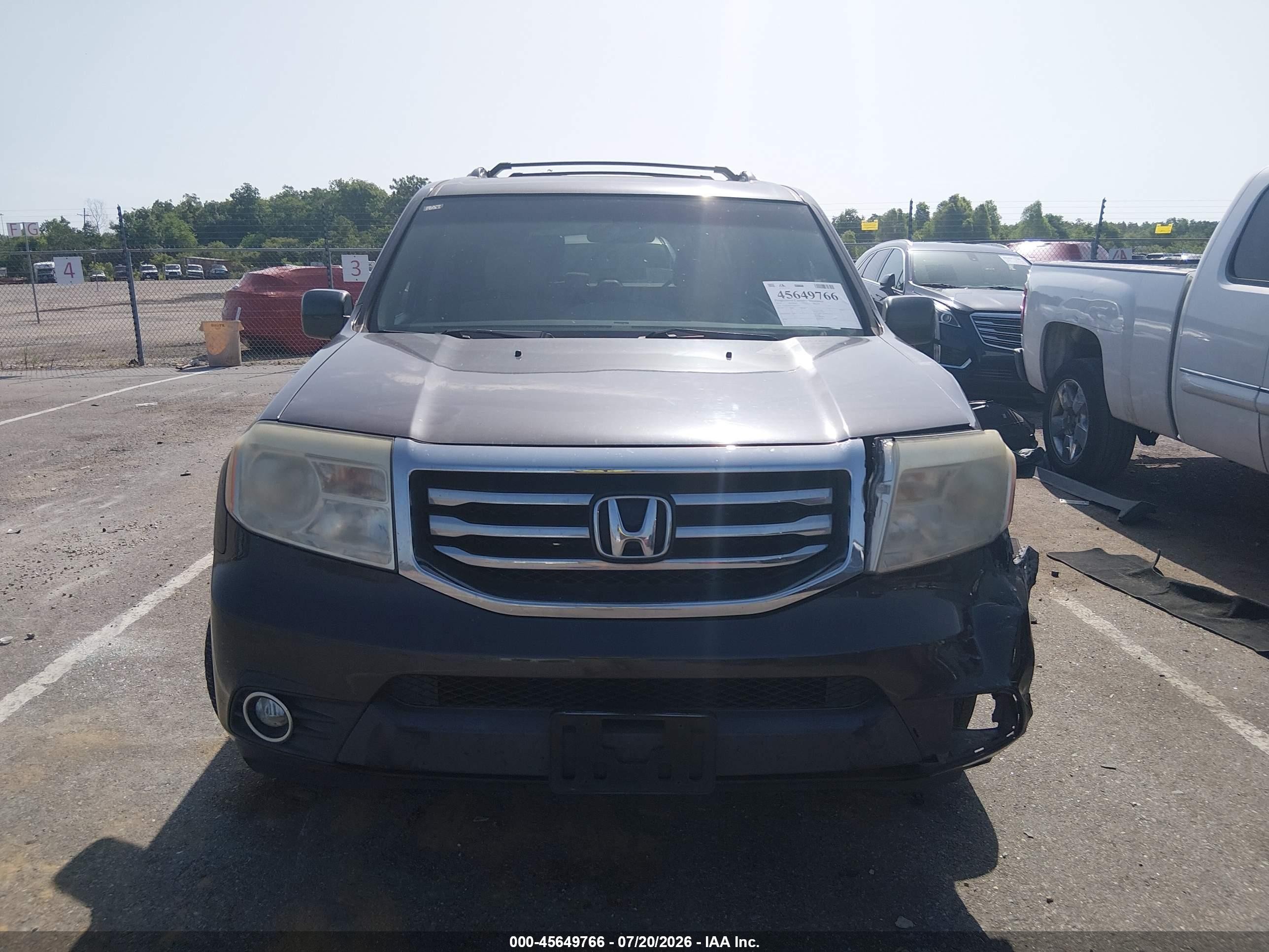 2014 Honda Pilot Ex Серый vin: 5FNYF4H4XEB053717