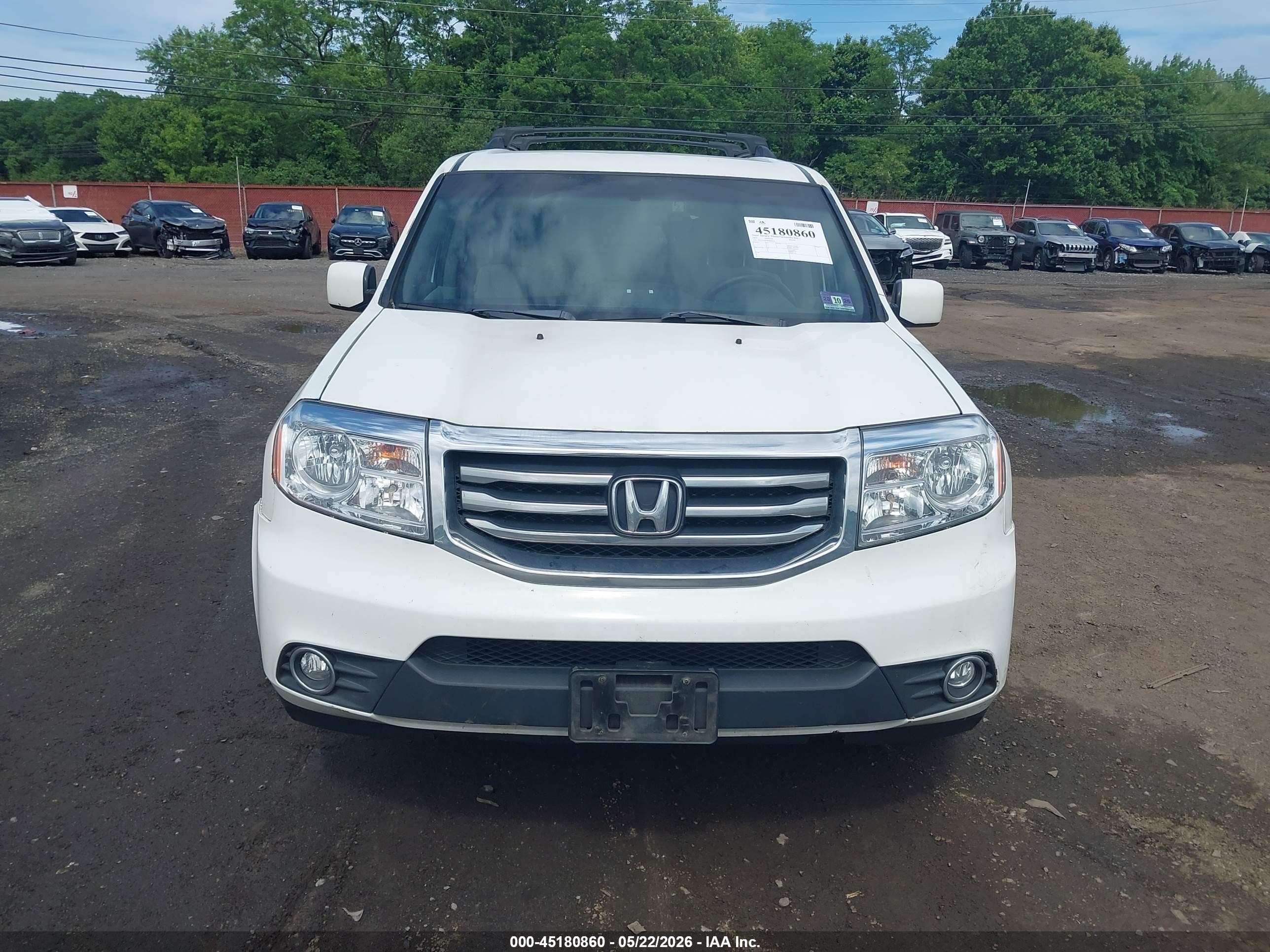 2015 Honda Pilot Ex Белый vin: 5FNYF4H4XFB016376