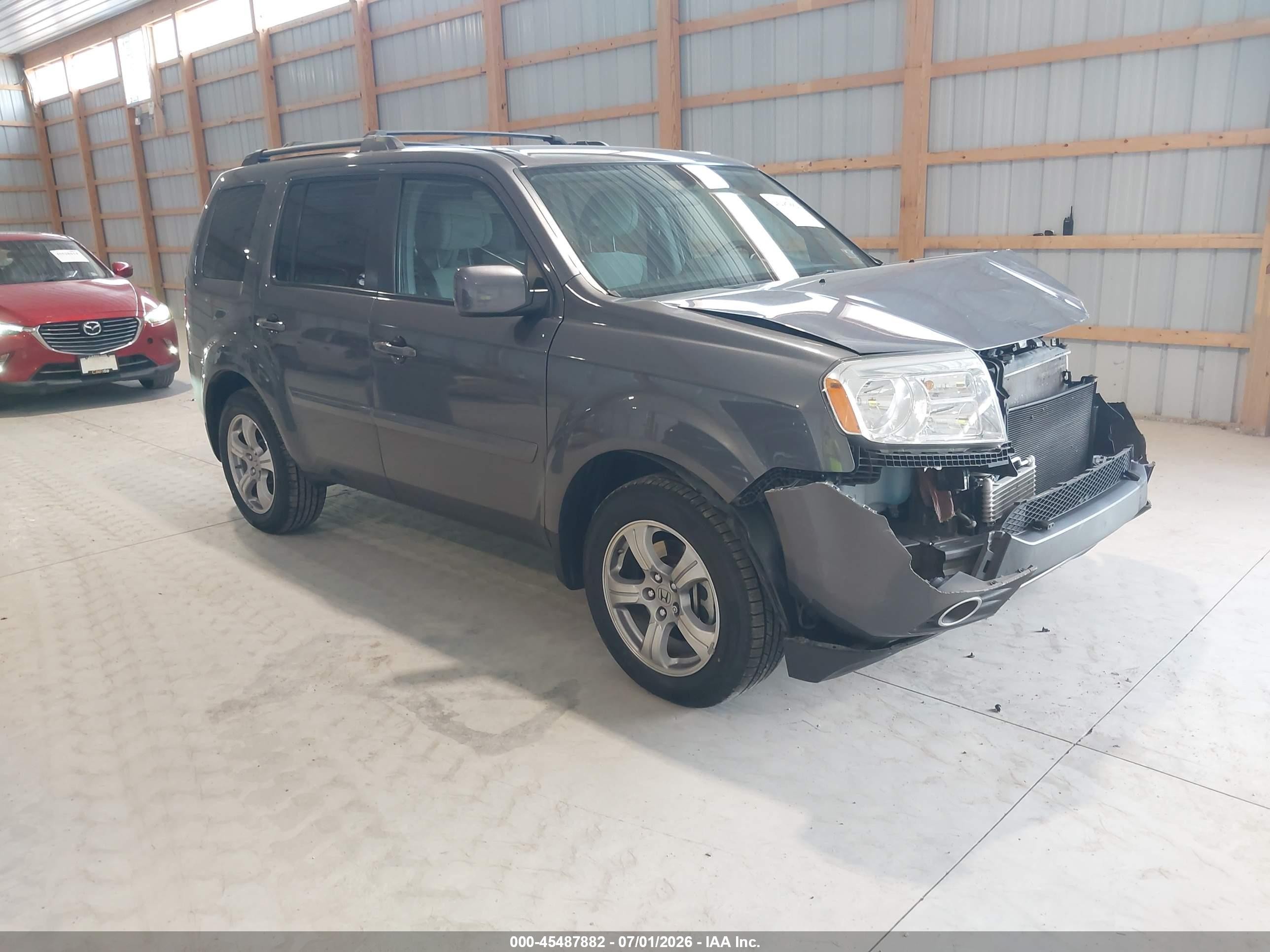 2015 Honda Pilot Ex Gray vin: 5FNYF4H4XFB021352