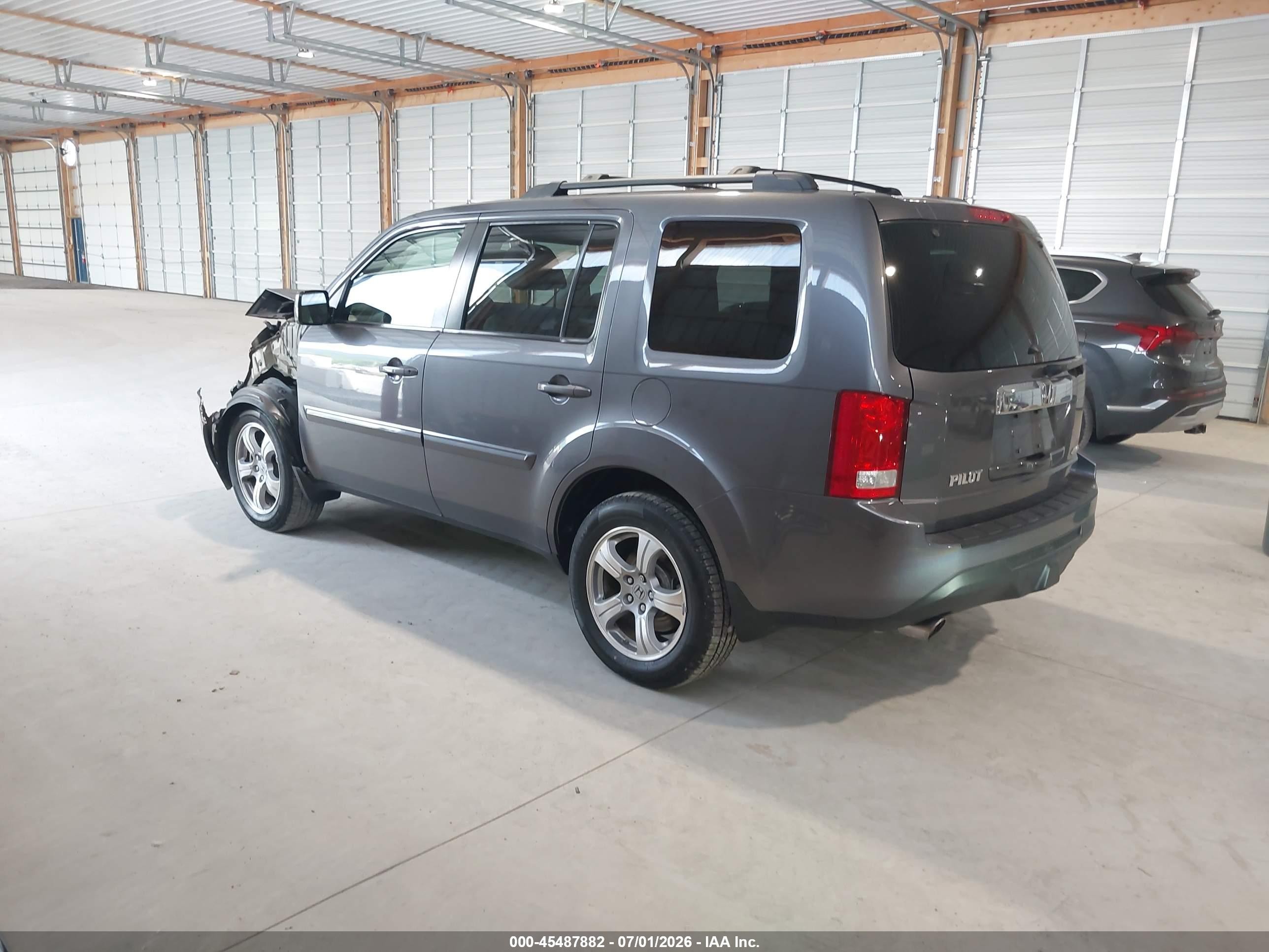 2015 Honda Pilot Ex Gray vin: 5FNYF4H4XFB021352