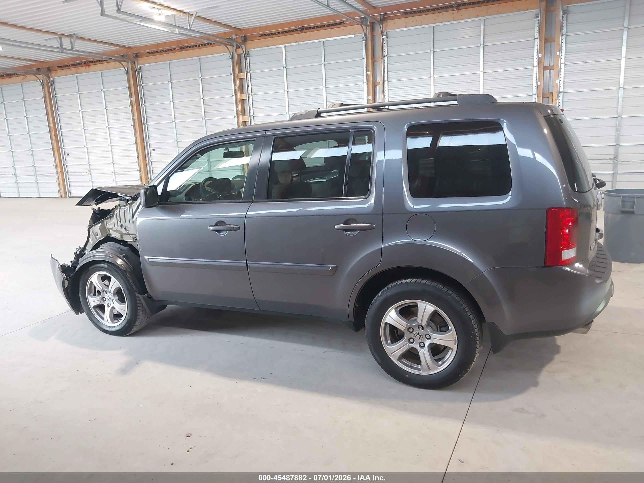 2015 Honda Pilot Ex Gray vin: 5FNYF4H4XFB021352