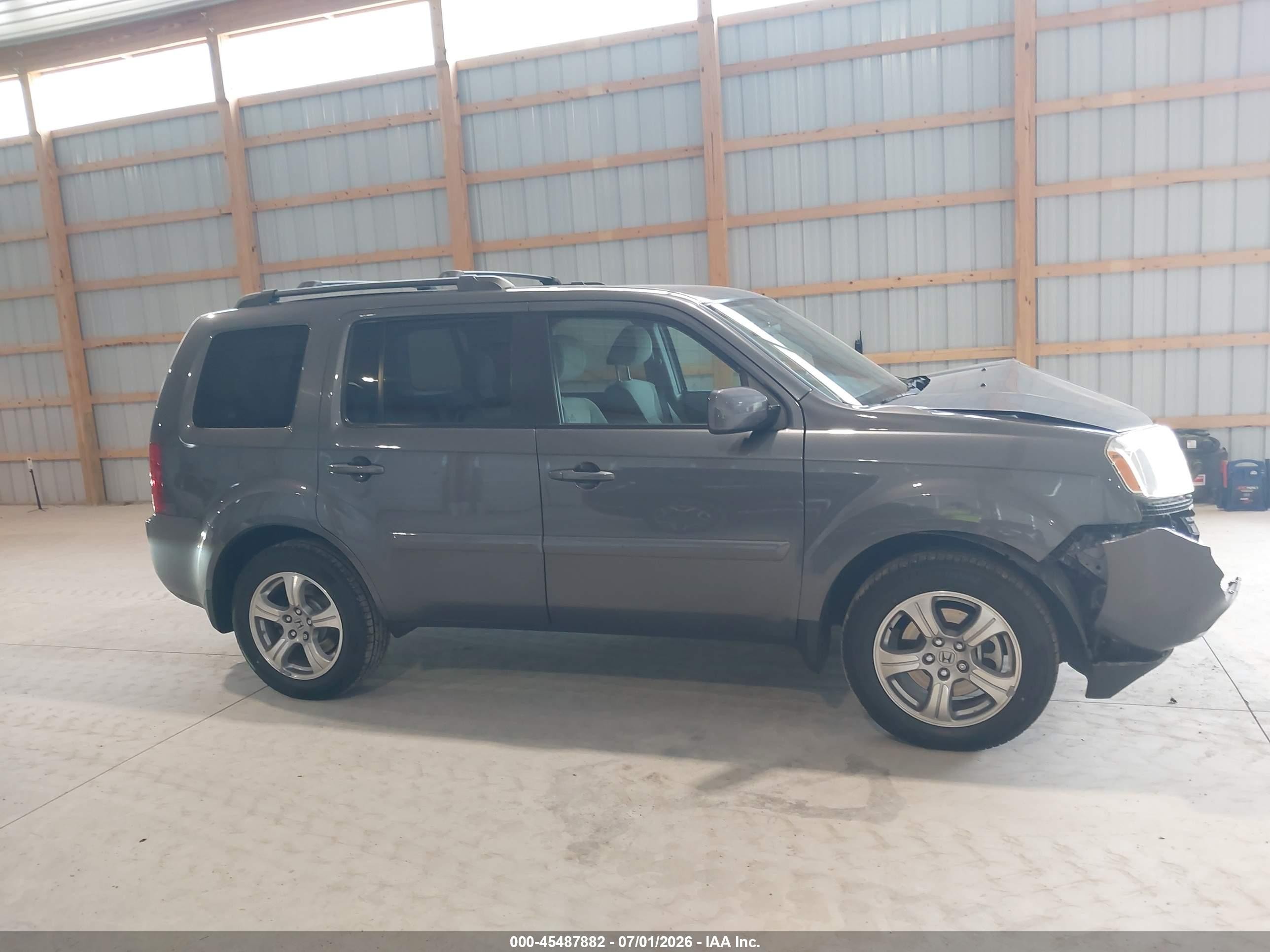2015 Honda Pilot Ex Gray vin: 5FNYF4H4XFB021352