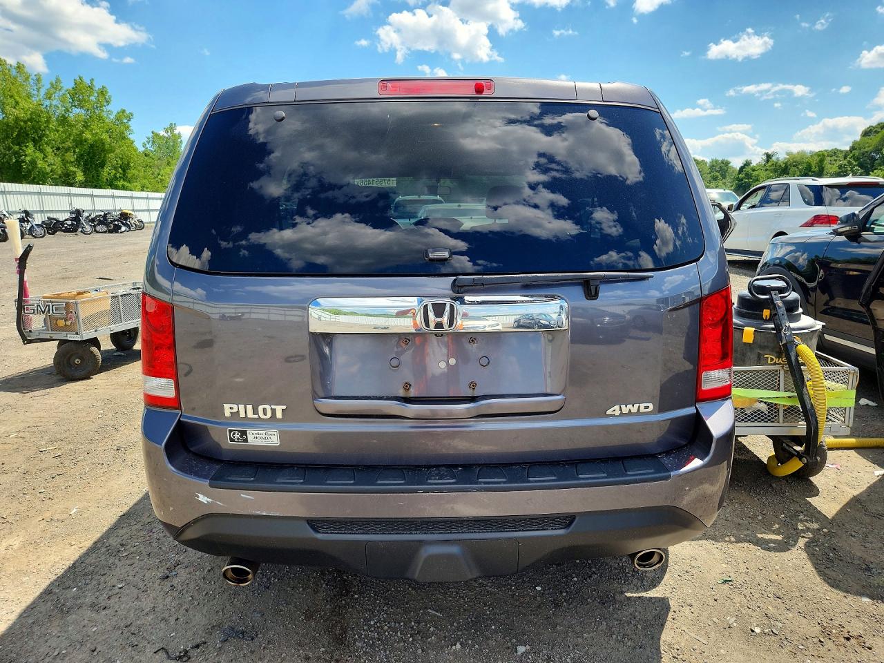 2015 Honda Pilot Ex Серый vin: 5FNYF4H4XFB026387