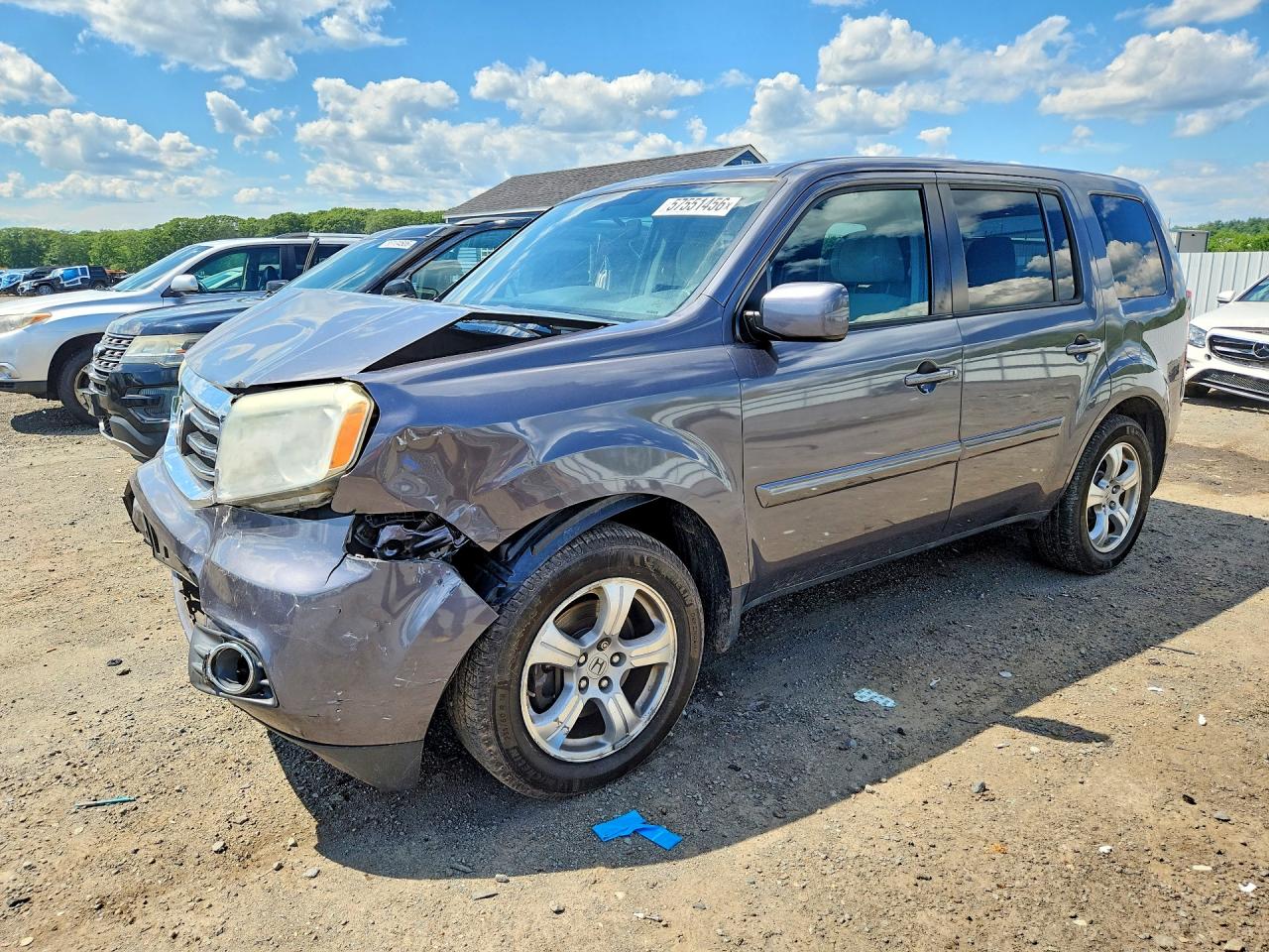 2015 Honda Pilot Ex Gray vin: 5FNYF4H4XFB026387