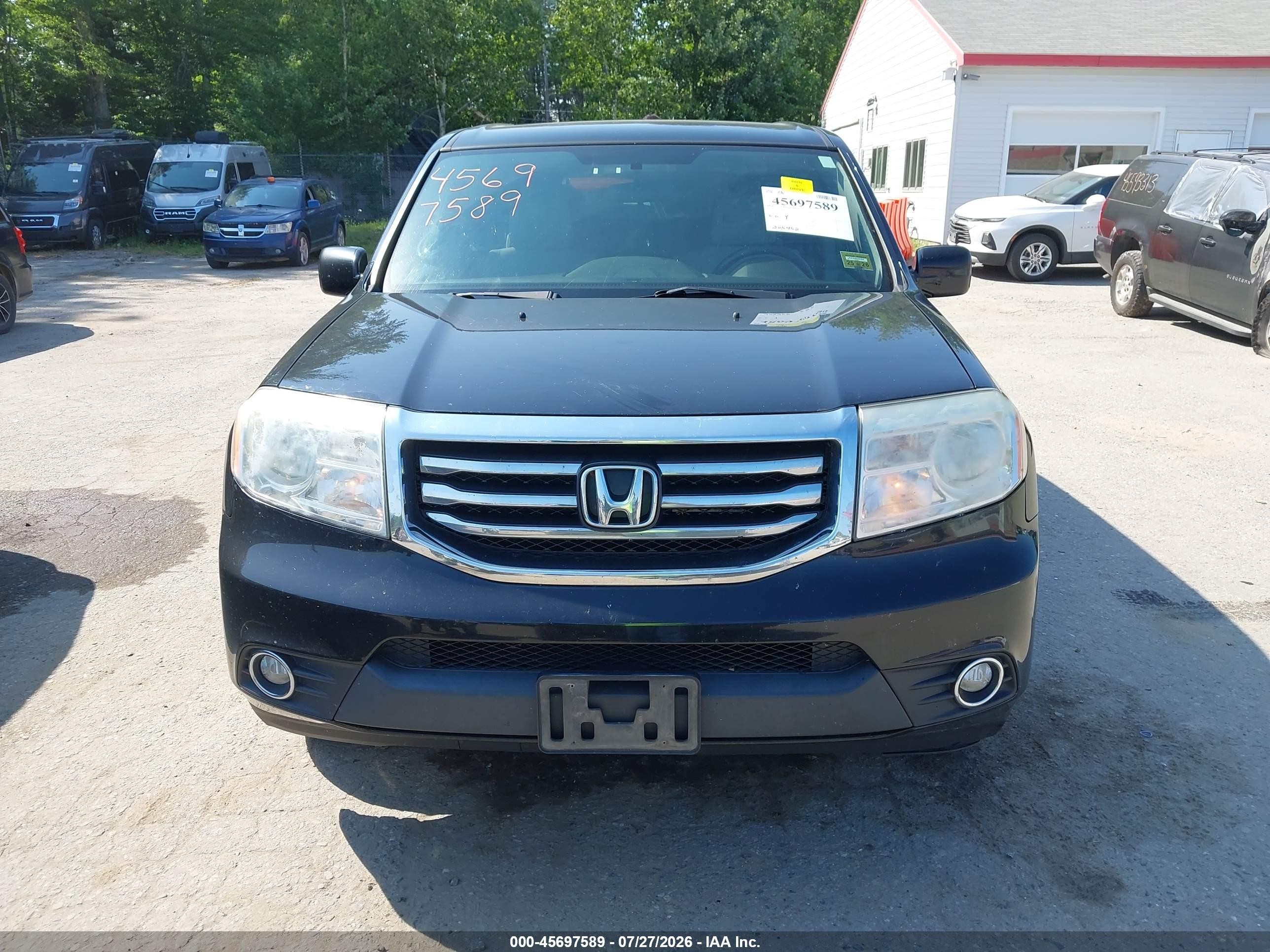 2015 Honda Pilot Ex Черный vin: 5FNYF4H4XFB038653