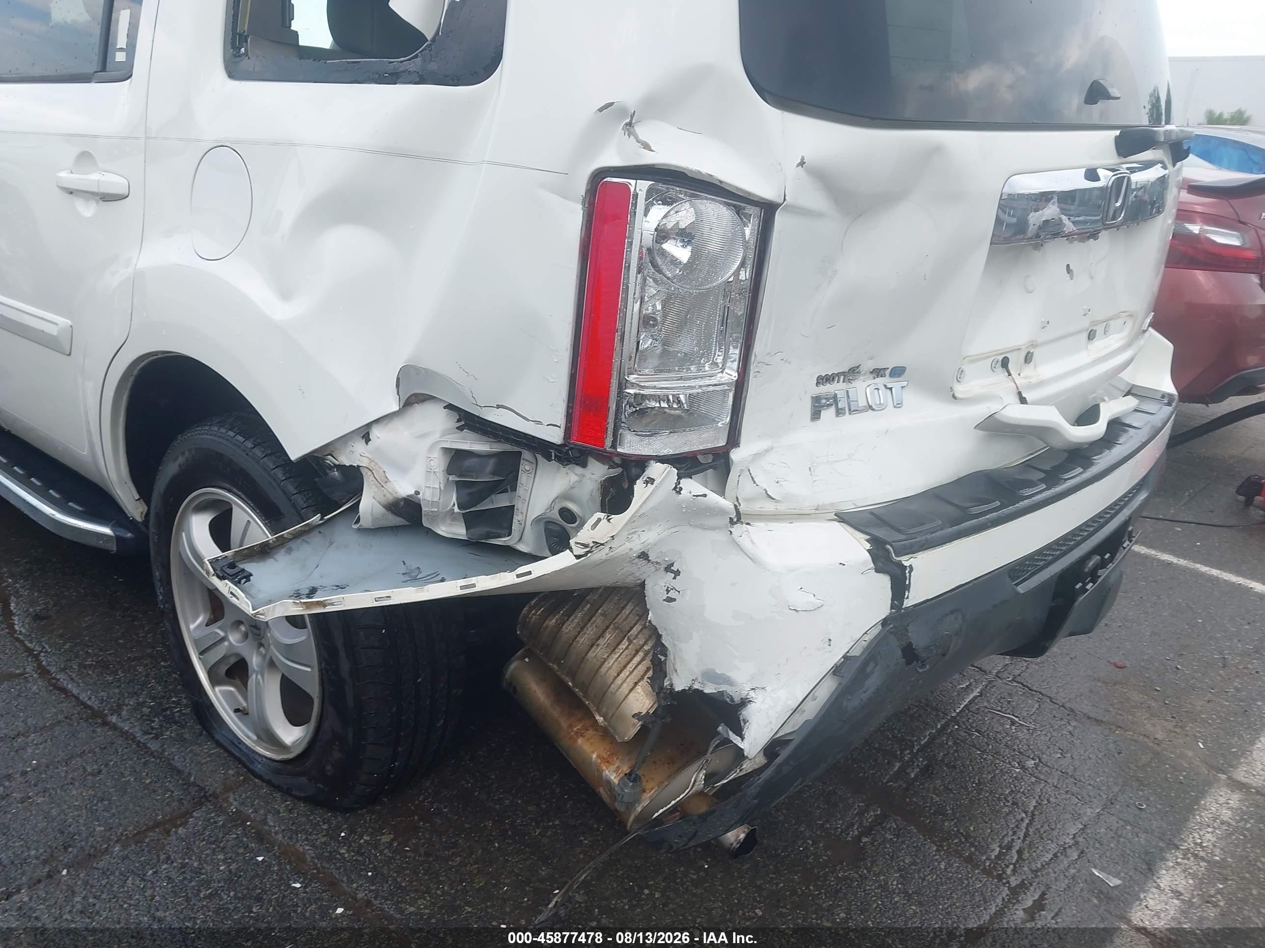 2015 Honda Pilot Ex White vin: 5FNYF4H4XFB054691