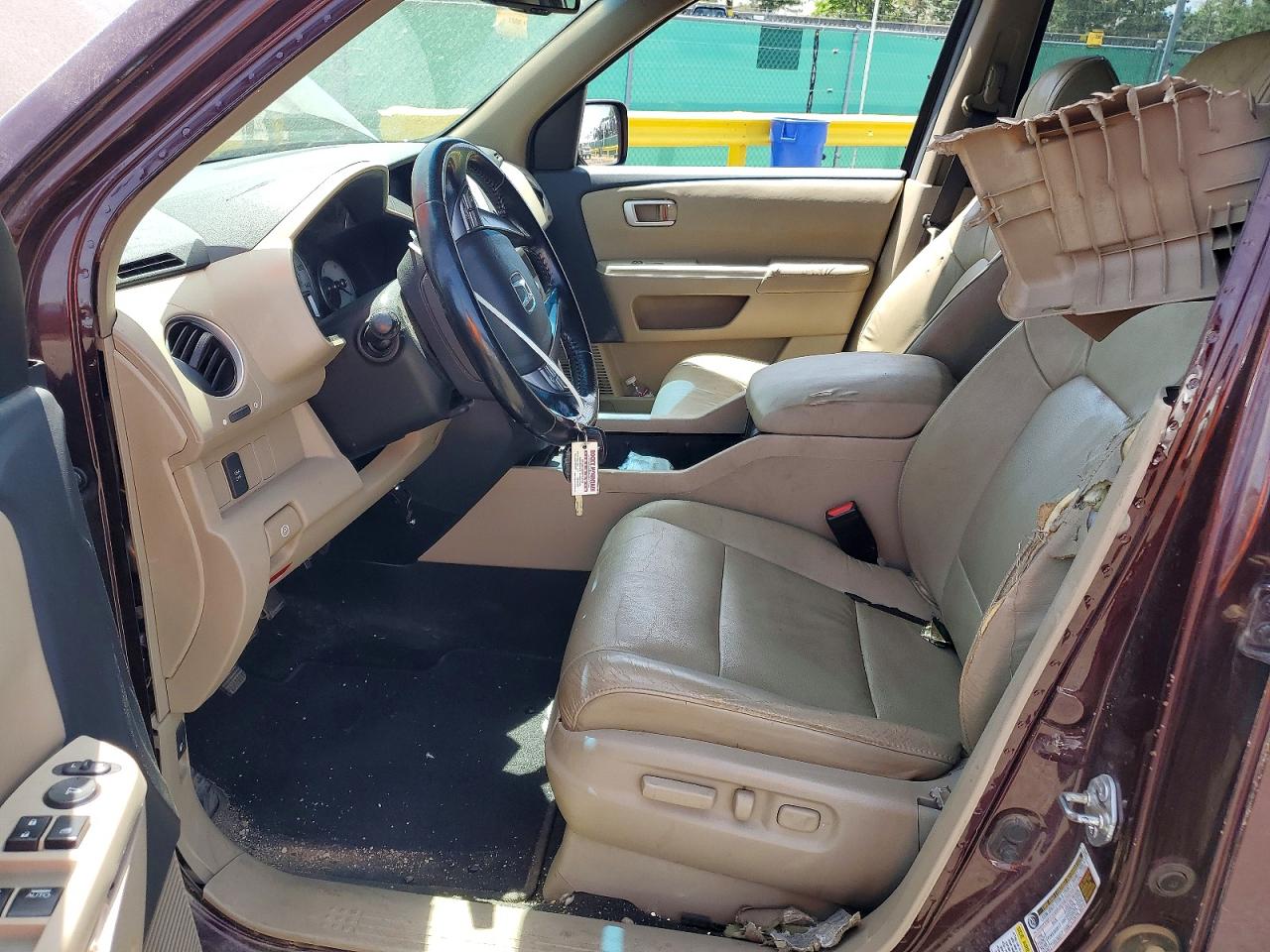 2010 Honda Pilot Exl Burgundy vin: 5FNYF4H50AB037853