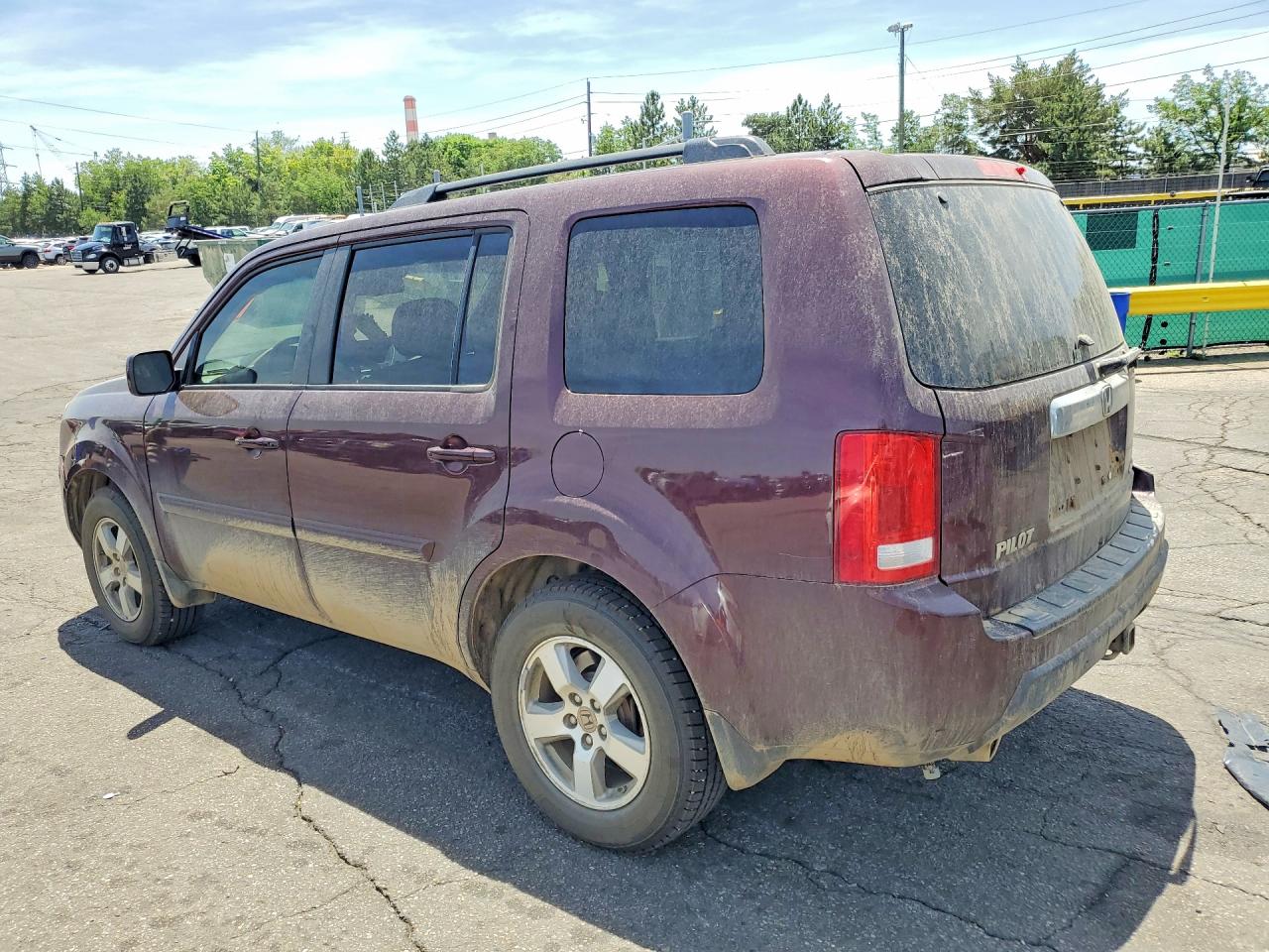 2010 Honda Pilot Exl Burgundy vin: 5FNYF4H50AB037853