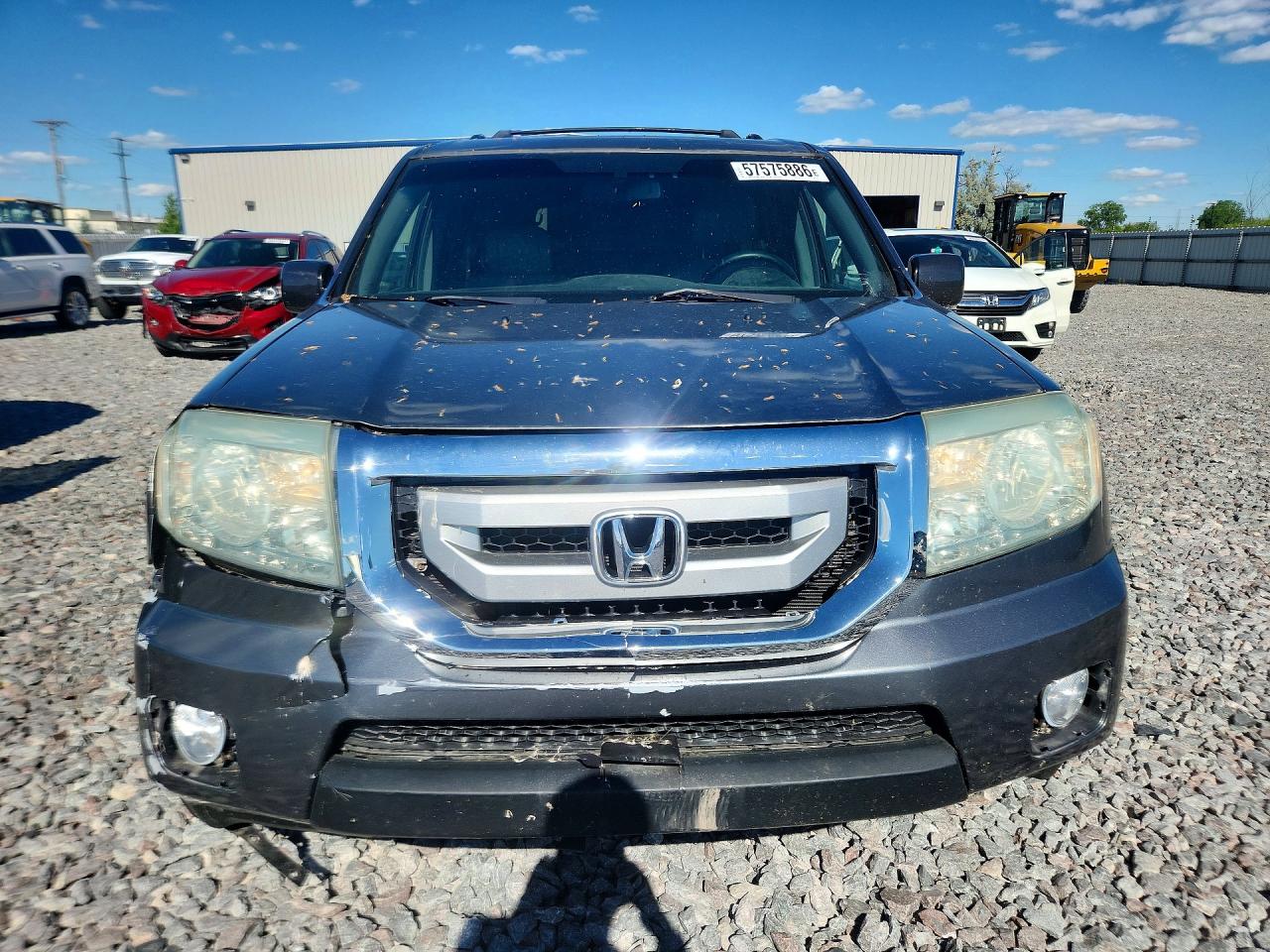 2011 Honda Pilot Exl Gray vin: 5FNYF4H50BB009827