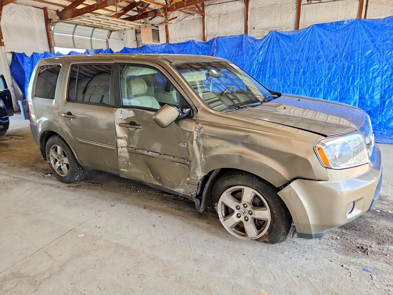 2011 Honda Pilot Exl Beige vin: 5FNYF4H50BB055738