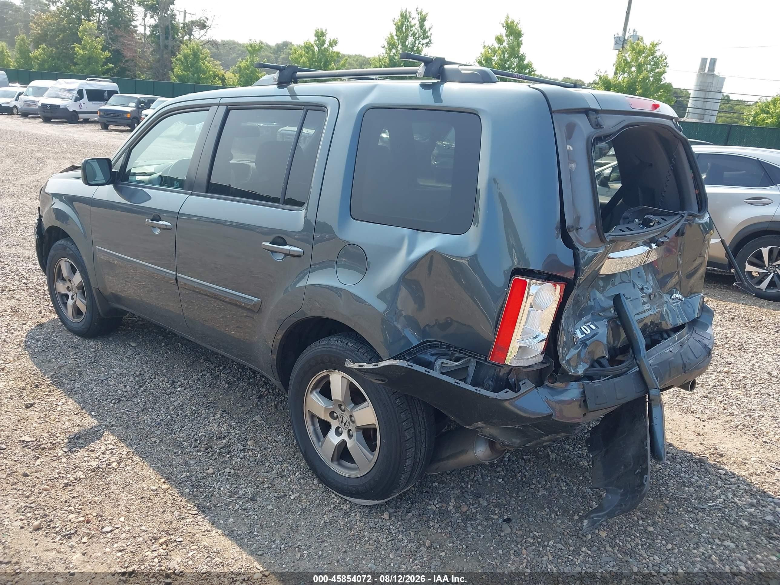 2011 Honda Pilot Ex-l Blue vin: 5FNYF4H50BB060017