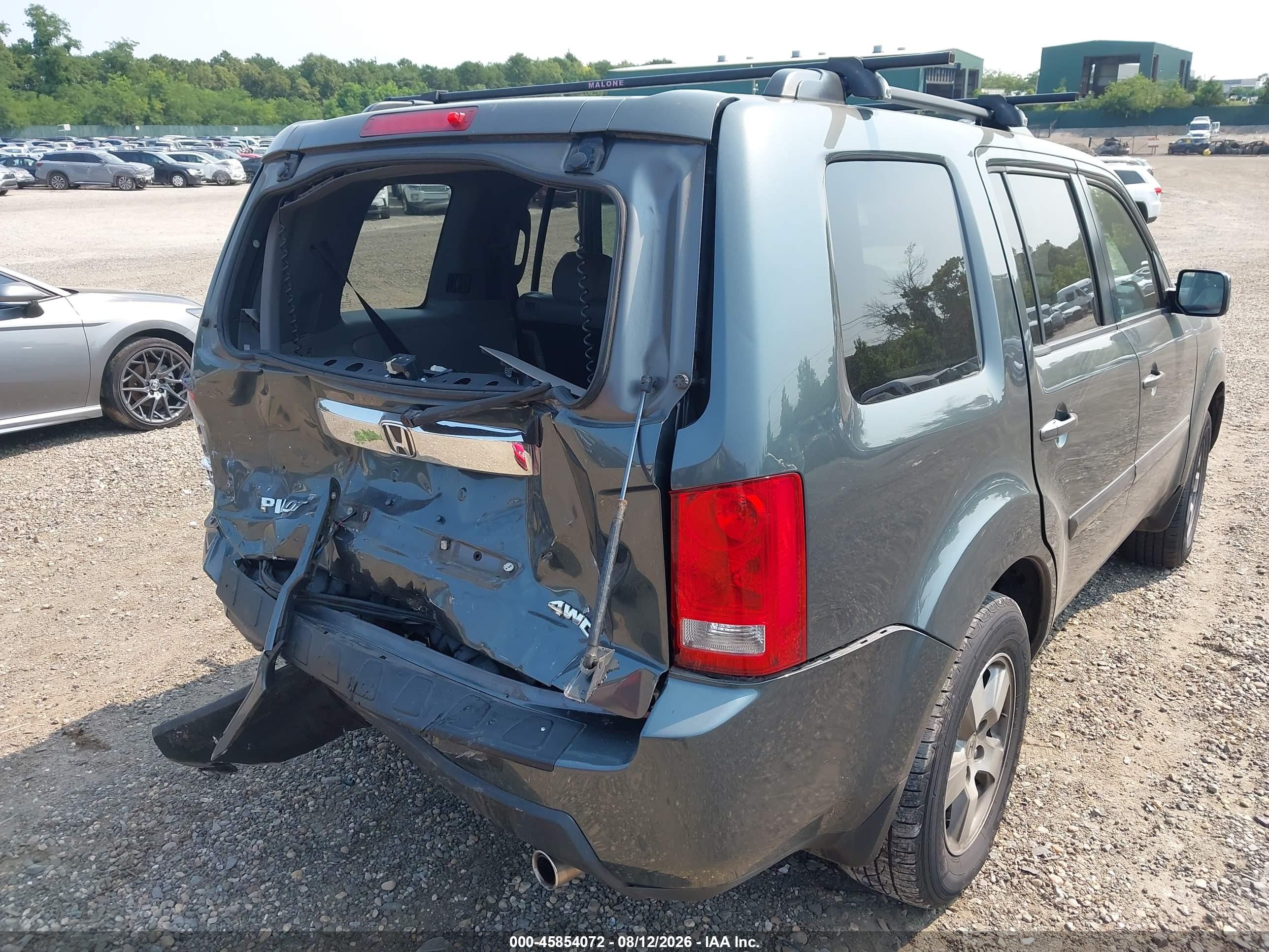 2011 Honda Pilot Ex-l Blue vin: 5FNYF4H50BB060017