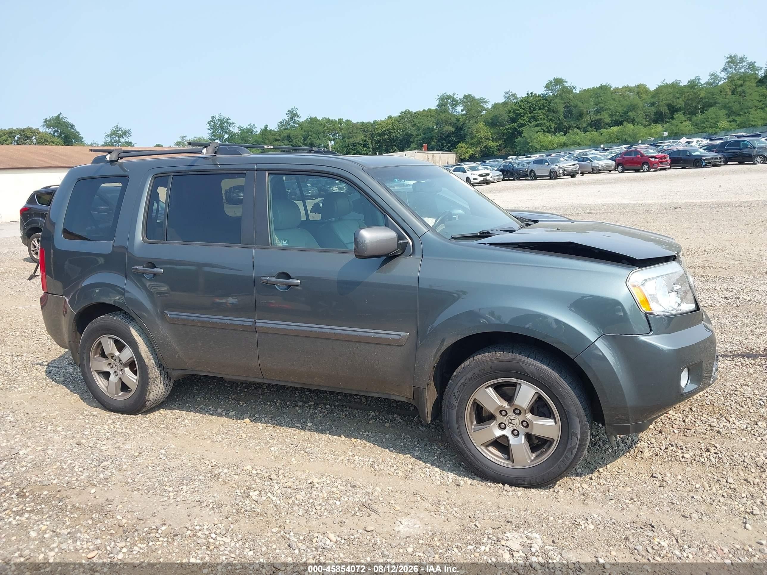2011 Honda Pilot Ex-l Blue vin: 5FNYF4H50BB060017