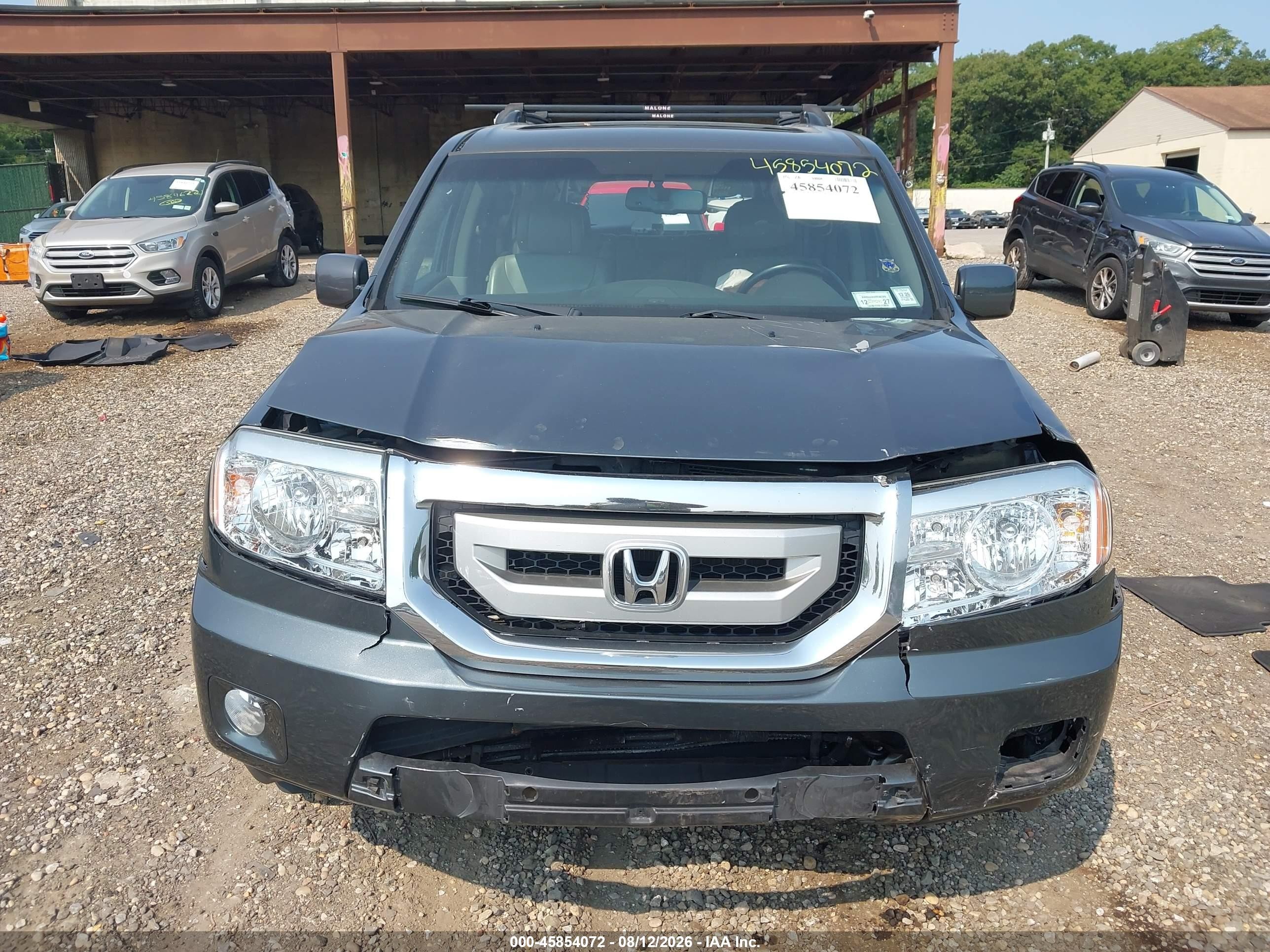 2011 Honda Pilot Ex-l Blue vin: 5FNYF4H50BB060017