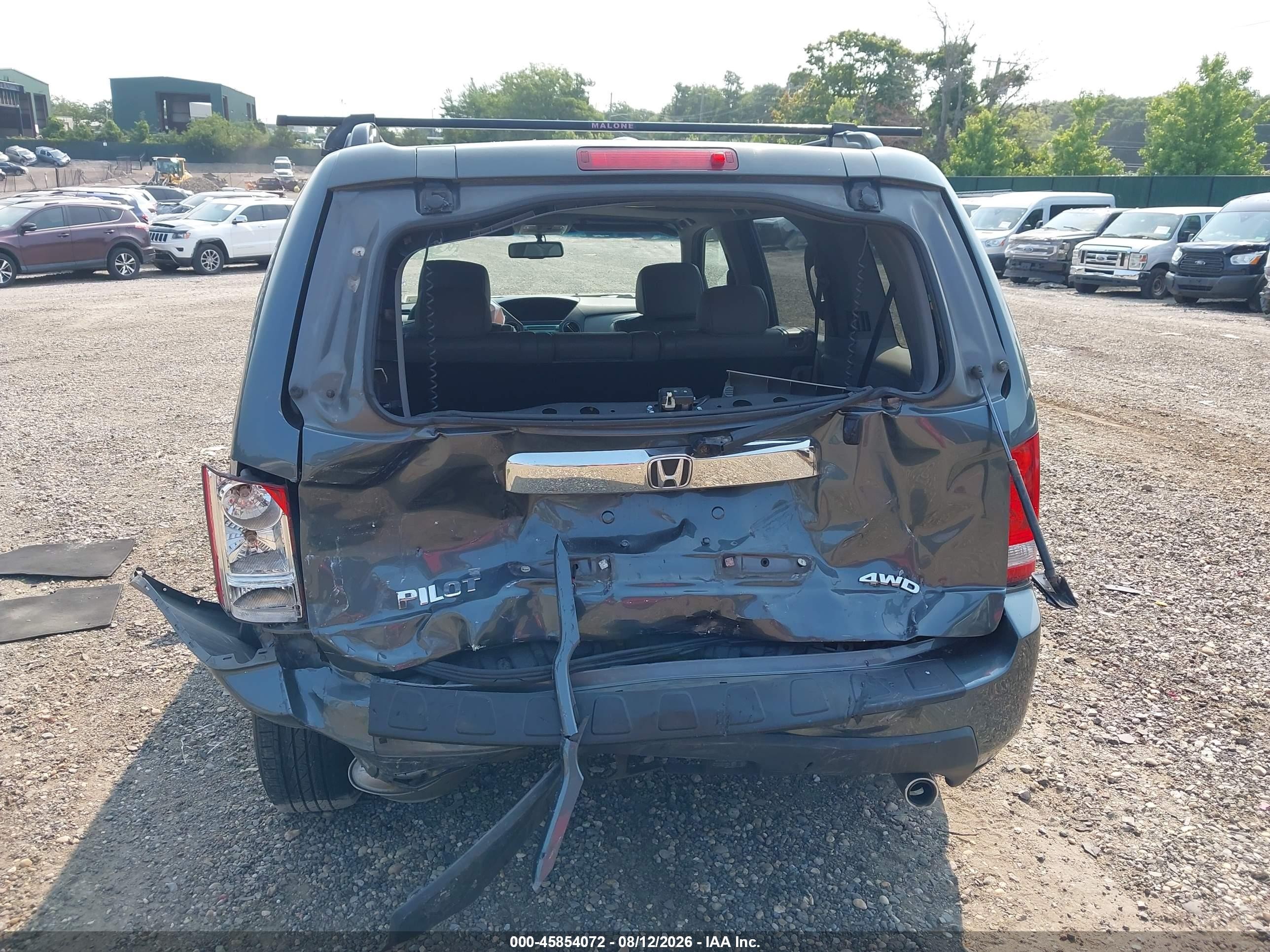 2011 Honda Pilot Ex-l Blue vin: 5FNYF4H50BB060017