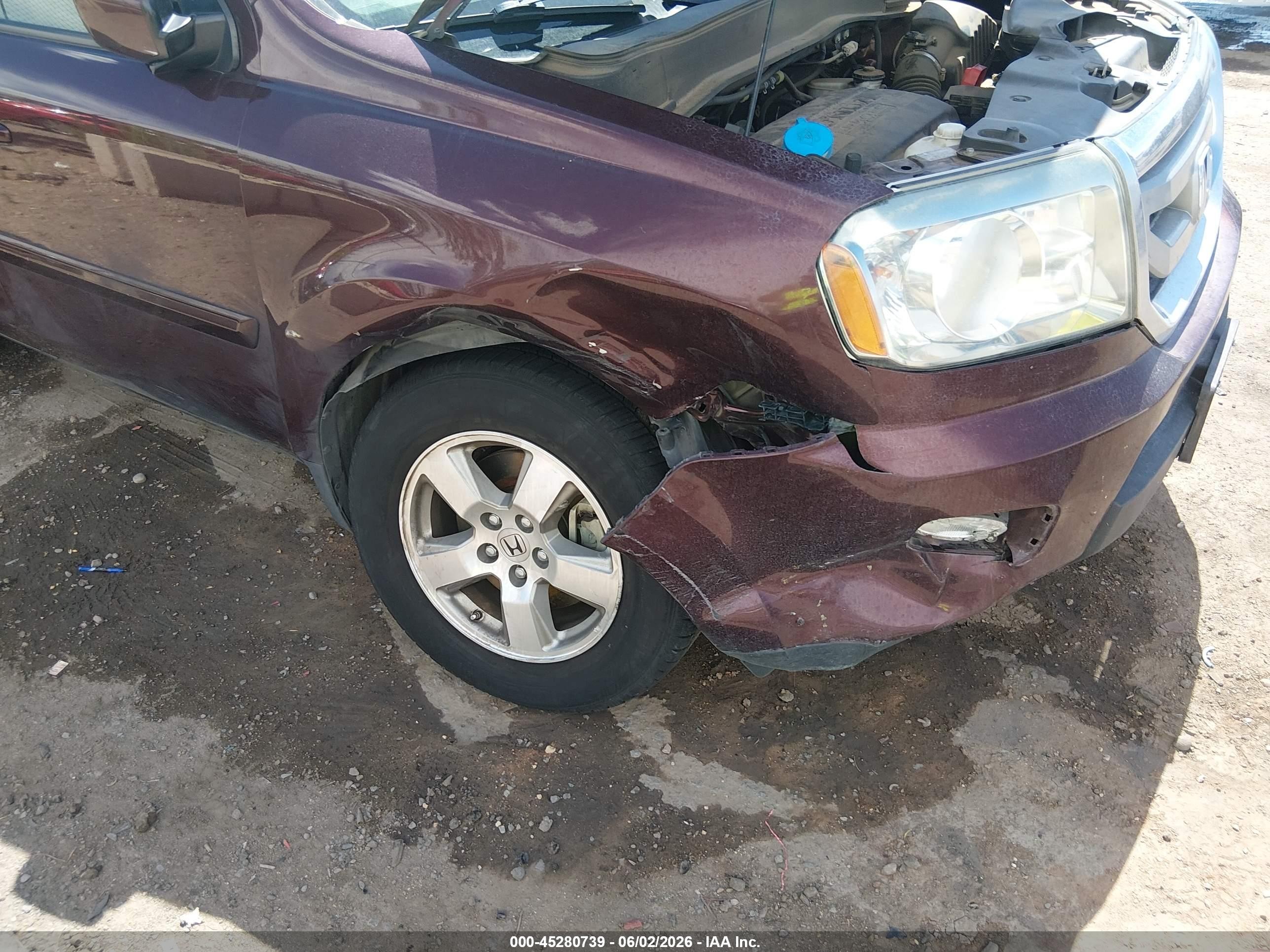 2011 Honda Pilot Exl Red vin: 5FNYF4H50BB078582