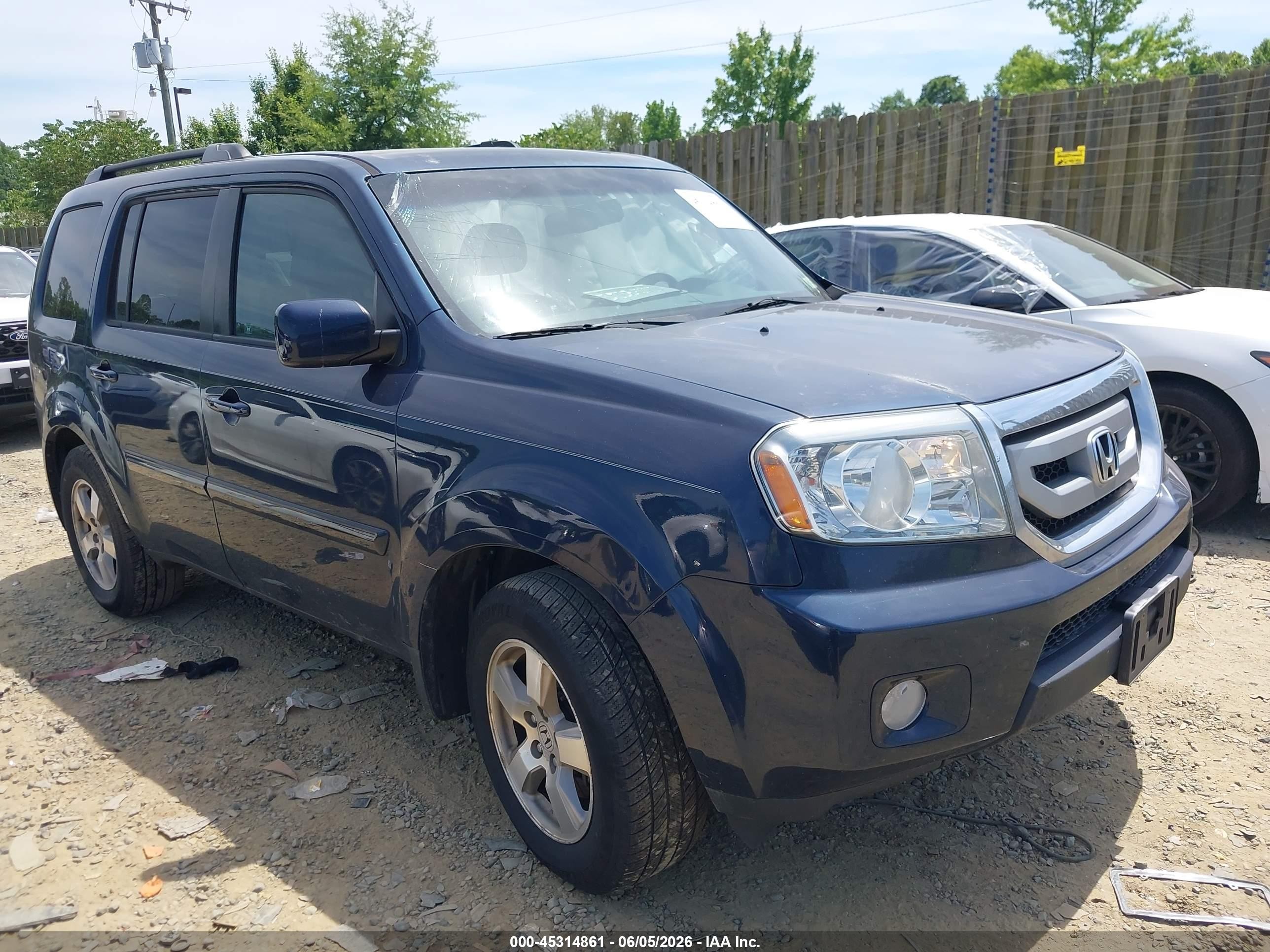 2011 Honda Pilot Exl Black vin: 5FNYF4H50BB095561