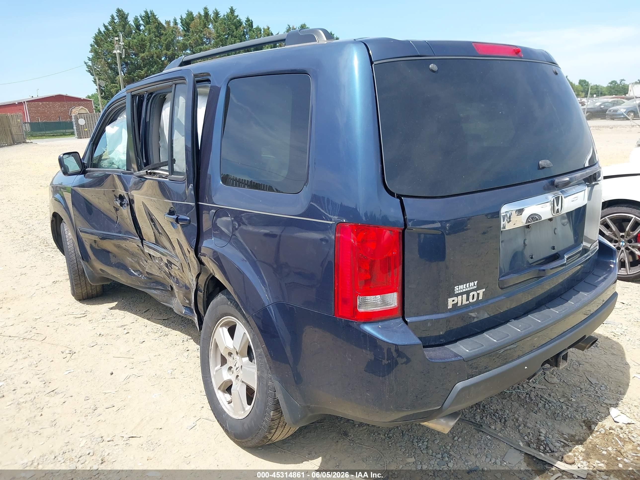 2011 Honda Pilot Exl Black vin: 5FNYF4H50BB095561