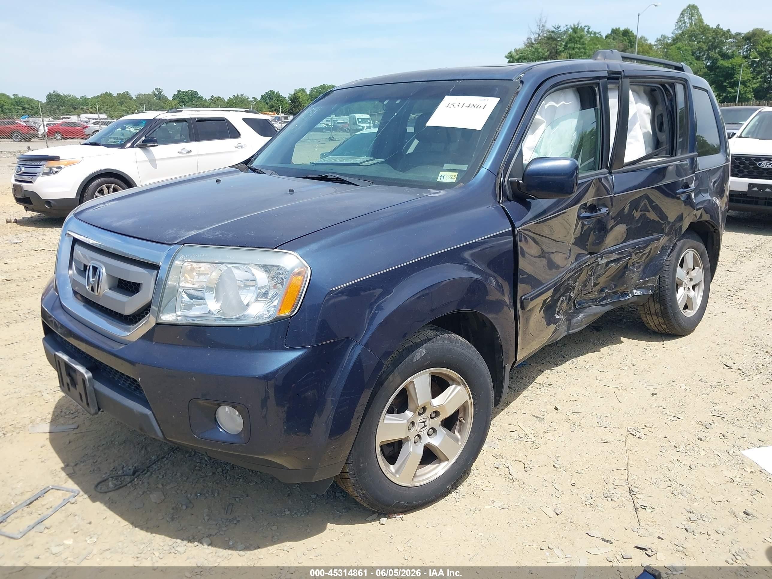 2011 Honda Pilot Exl Black vin: 5FNYF4H50BB095561