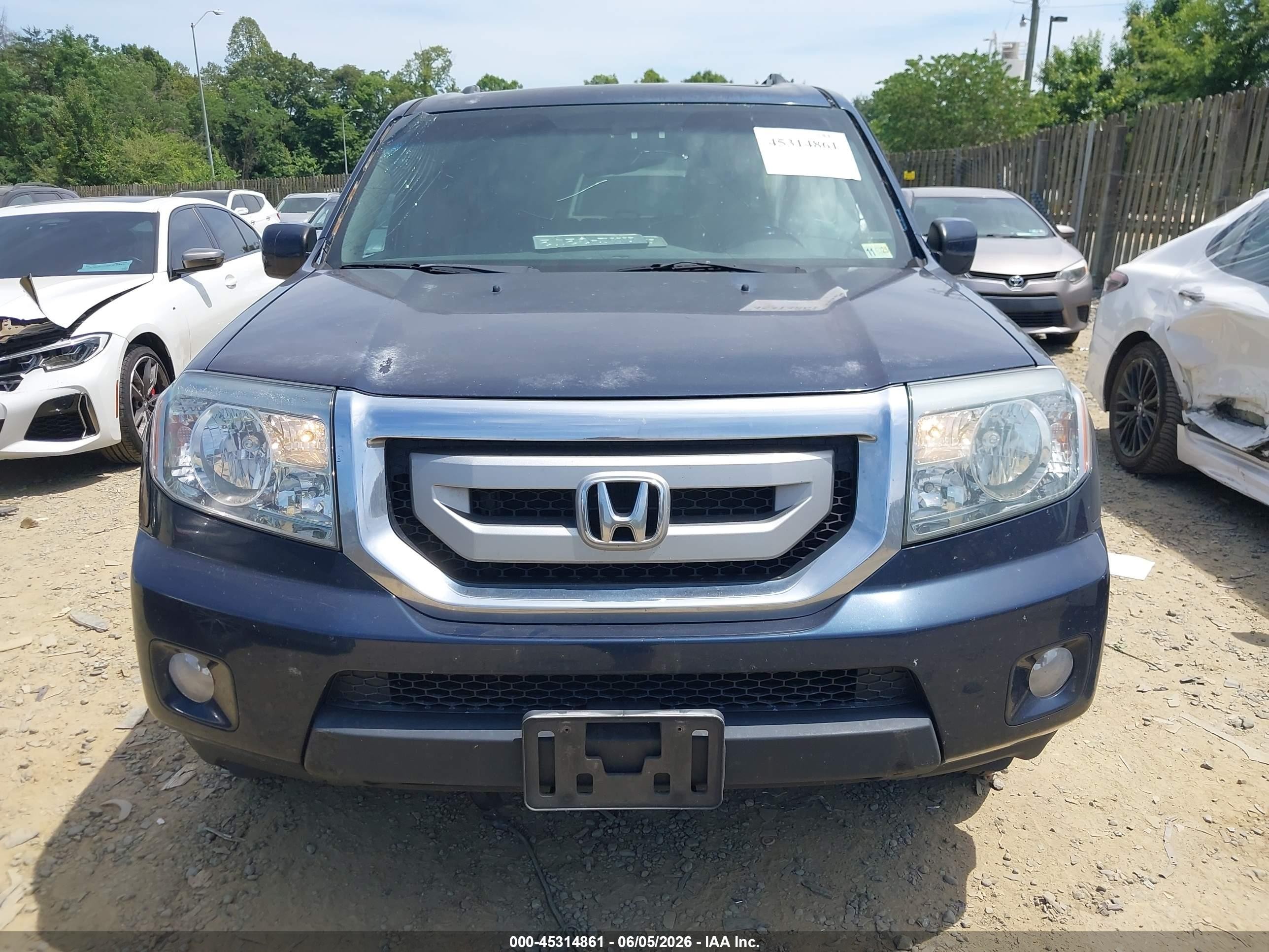 2011 Honda Pilot Exl Black vin: 5FNYF4H50BB095561
