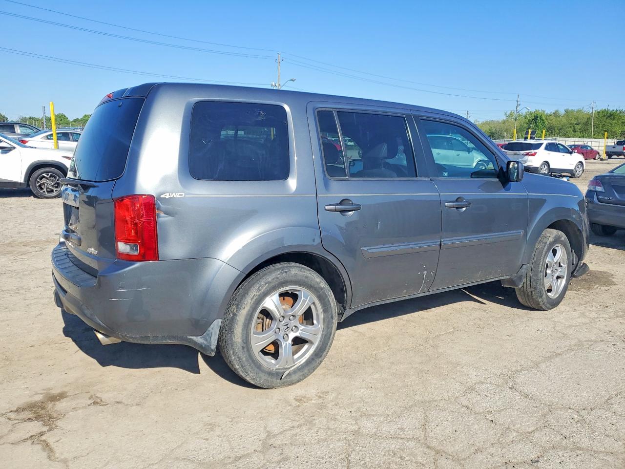2012 Honda Pilot Exl Gray vin: 5FNYF4H50CB004970