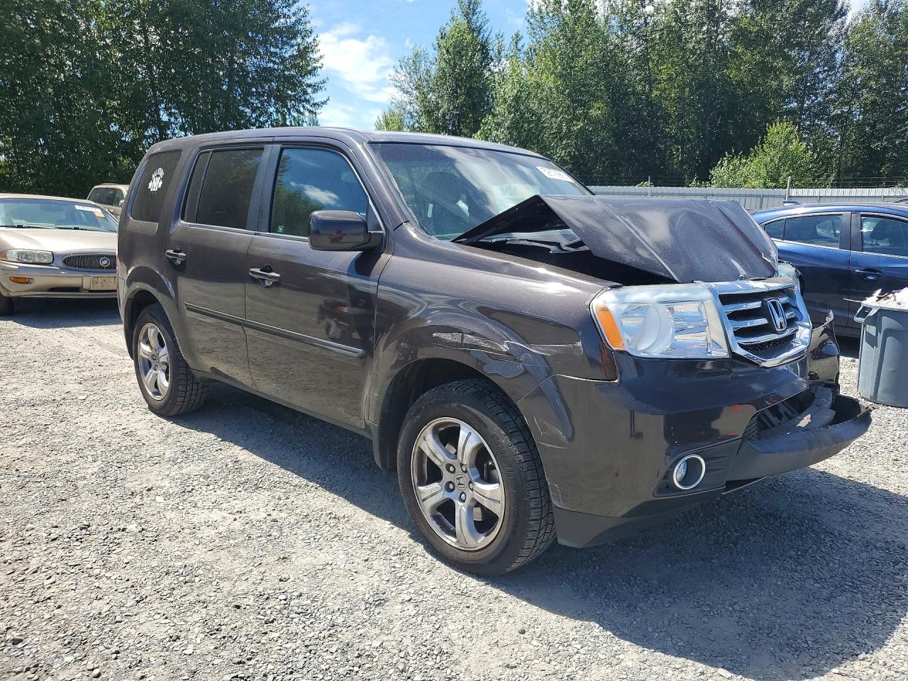 2012 Honda Pilot Exl Коричневый vin: 5FNYF4H50CB025222