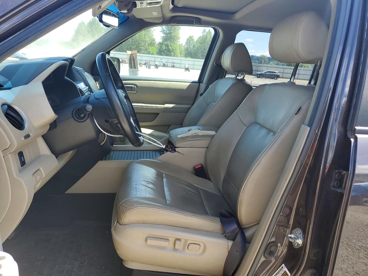 2012 Honda Pilot Exl Коричневый vin: 5FNYF4H50CB025222