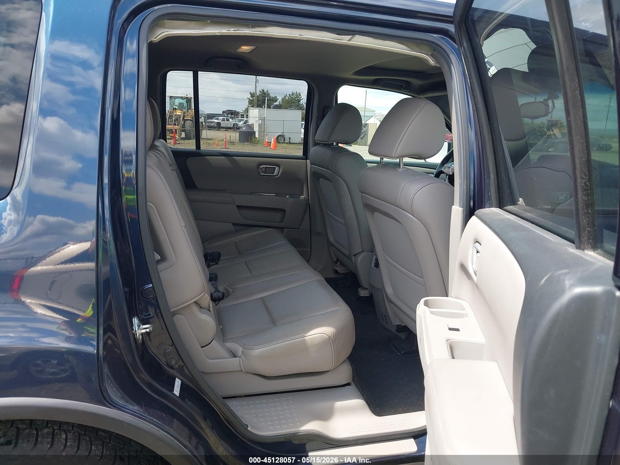 2012 Honda Pilot Ex-l Dark Blue vin: 5FNYF4H50CB026404