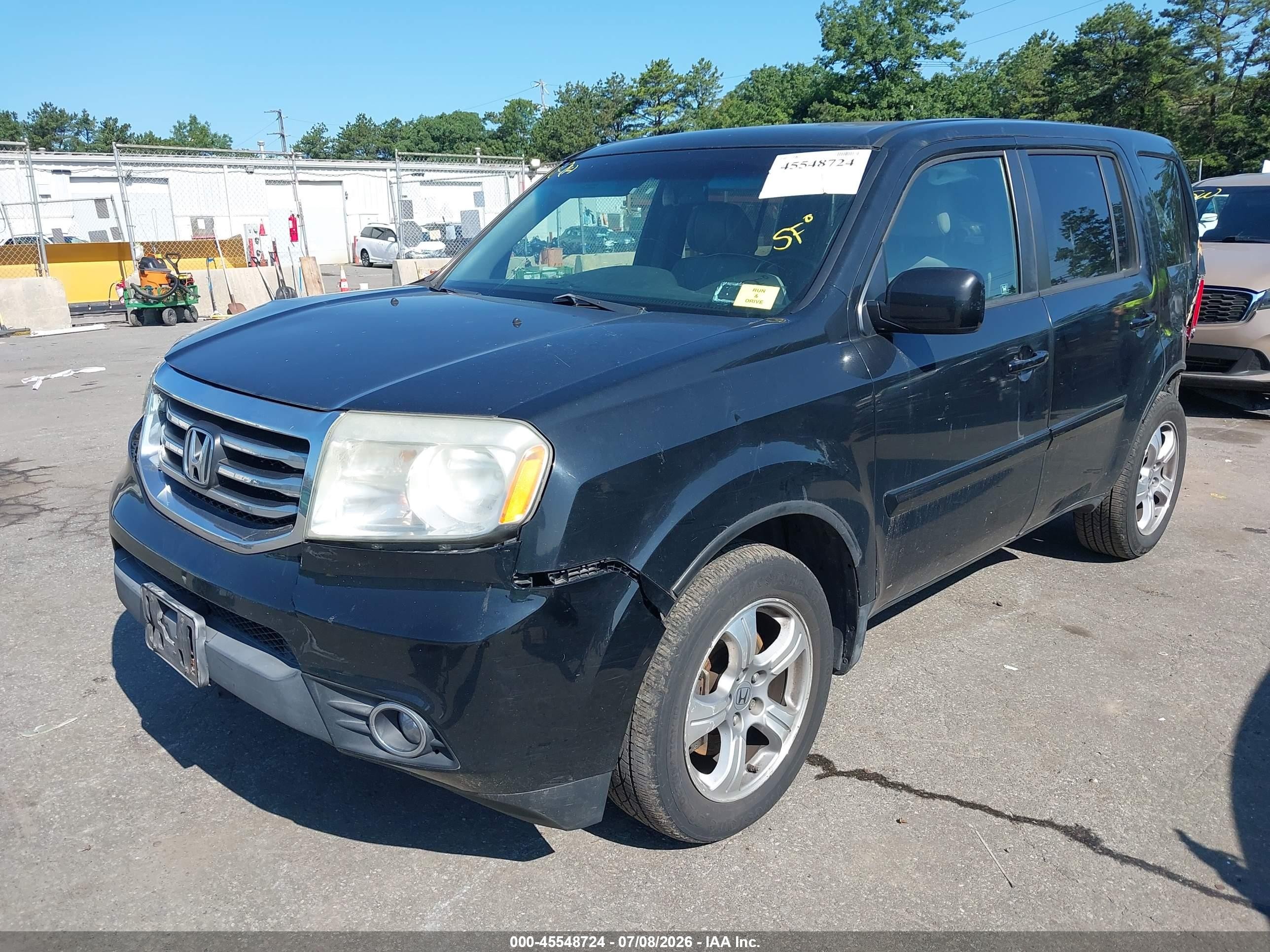 2012 Honda Pilot Ex-l Black vin: 5FNYF4H50CB032073