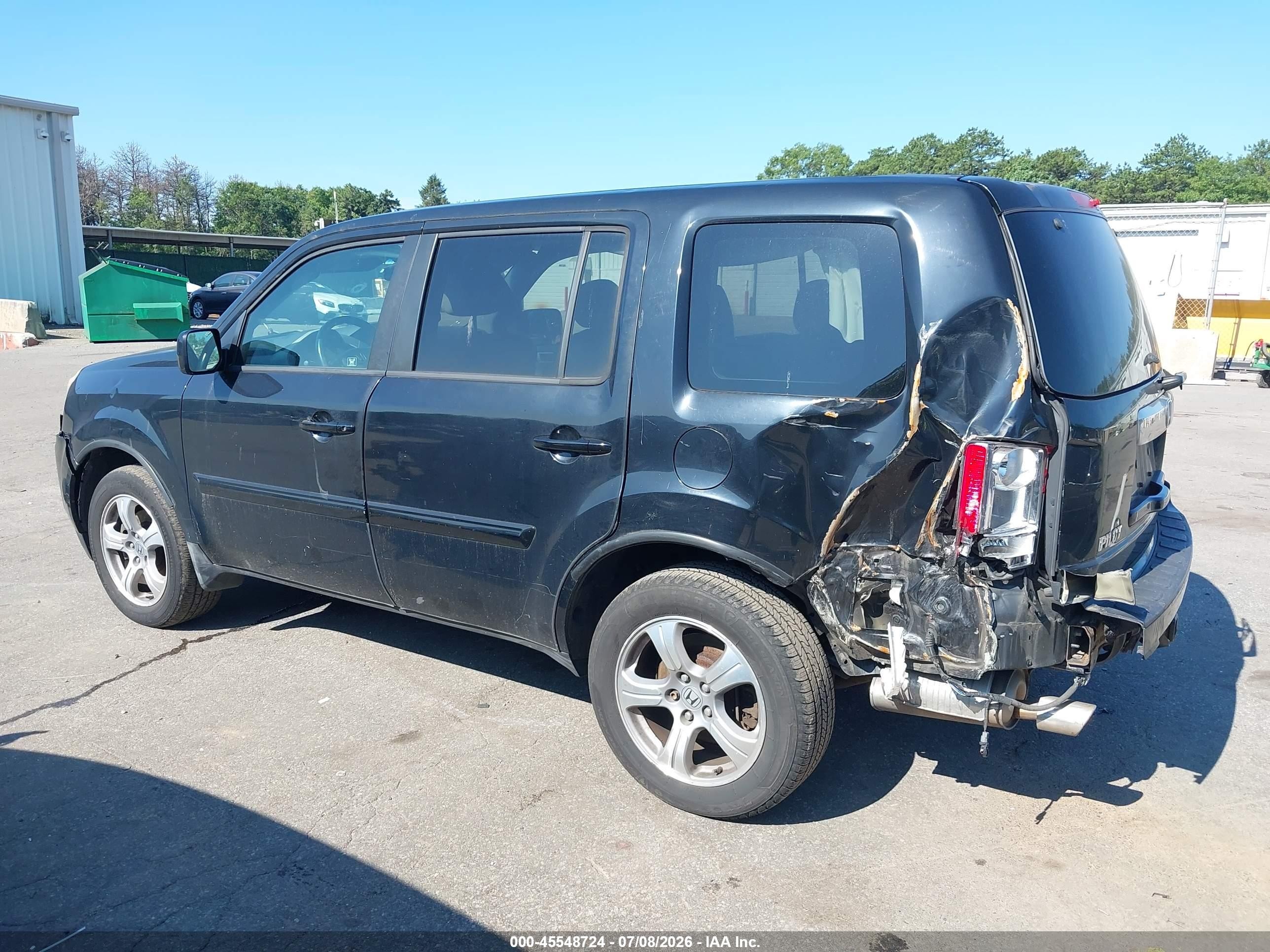 2012 Honda Pilot Ex-l Black vin: 5FNYF4H50CB032073