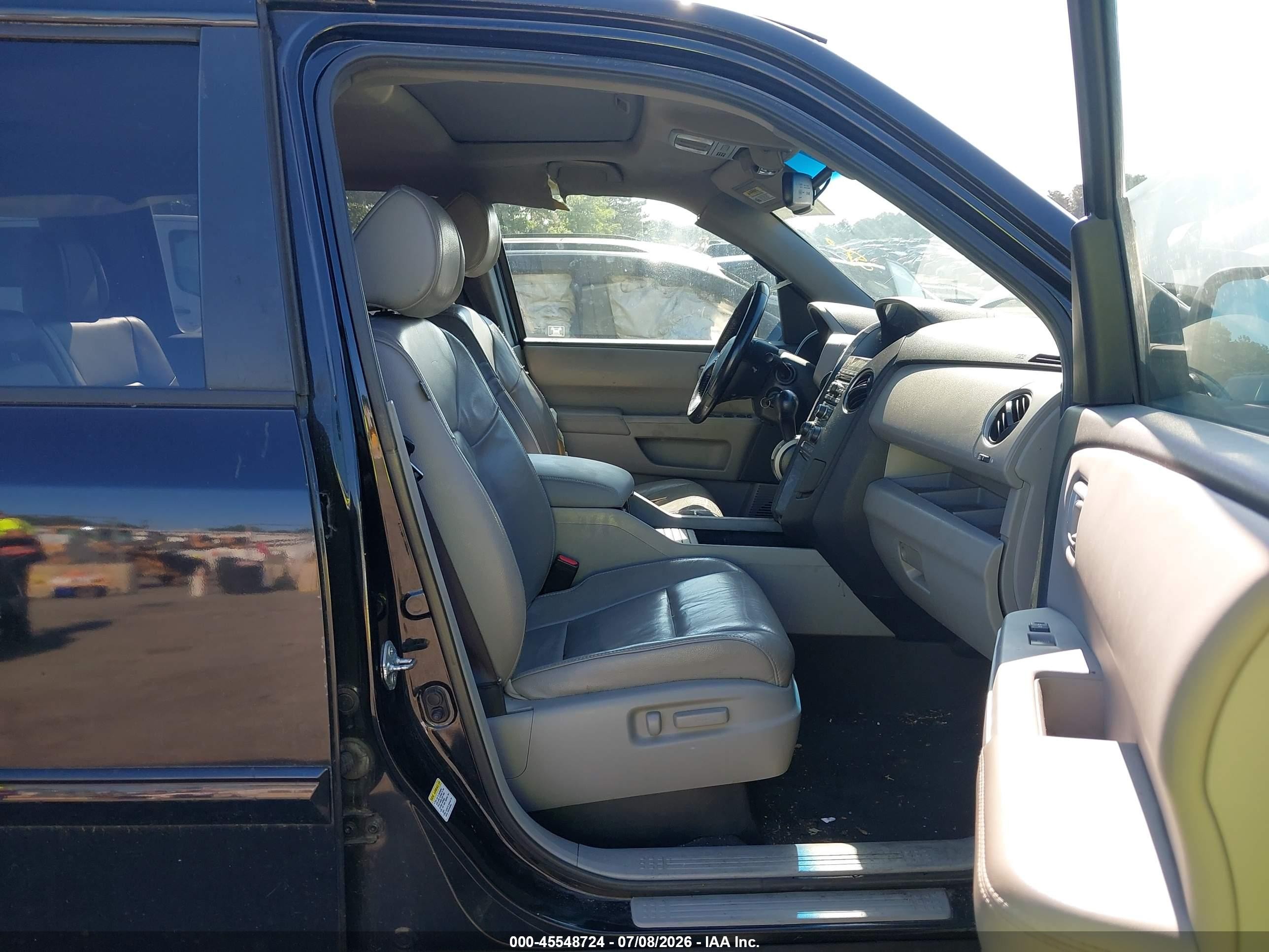 2012 Honda Pilot Ex-l Black vin: 5FNYF4H50CB032073