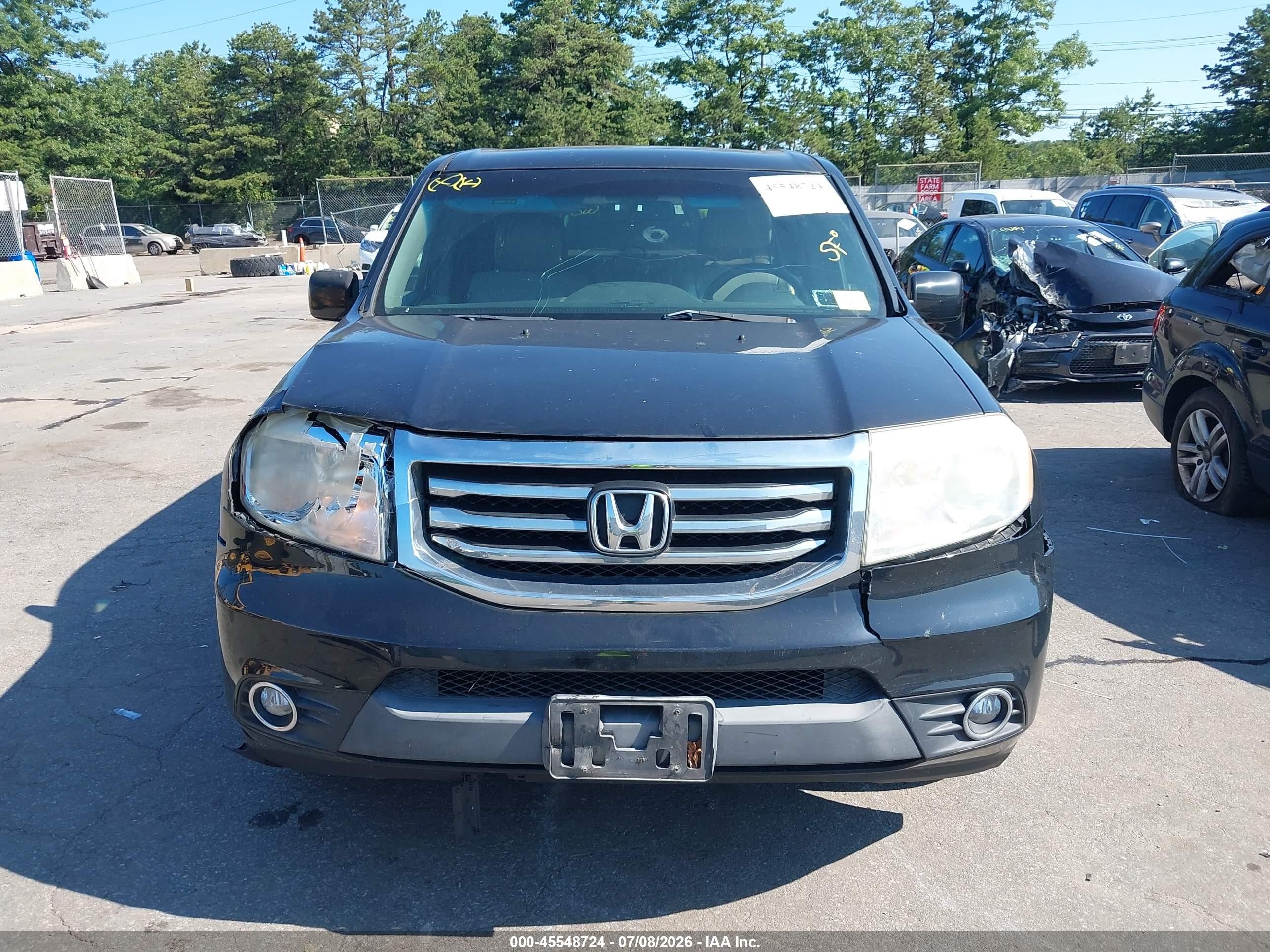2012 Honda Pilot Ex-l Black vin: 5FNYF4H50CB032073