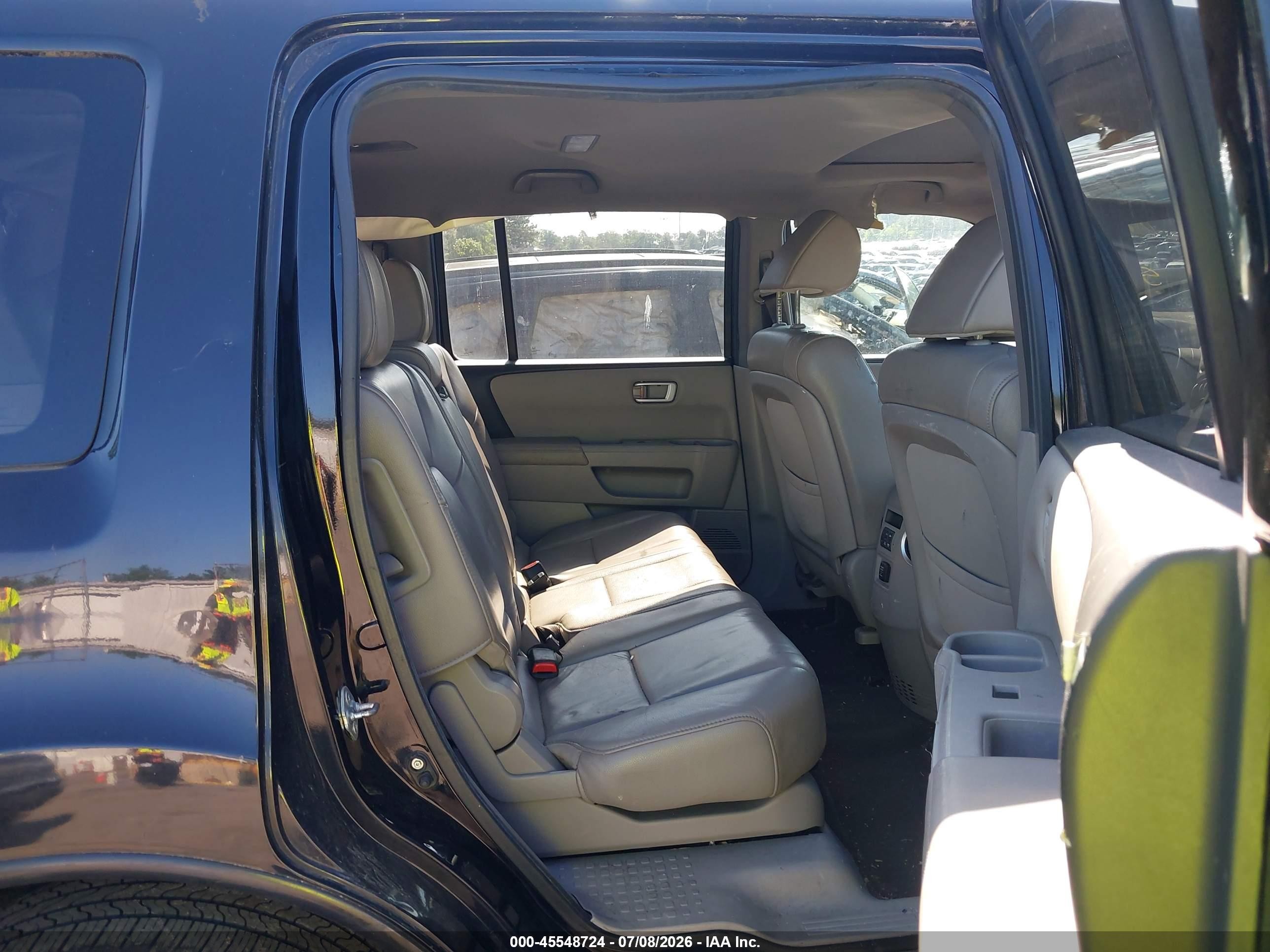 2012 Honda Pilot Ex-l Black vin: 5FNYF4H50CB032073