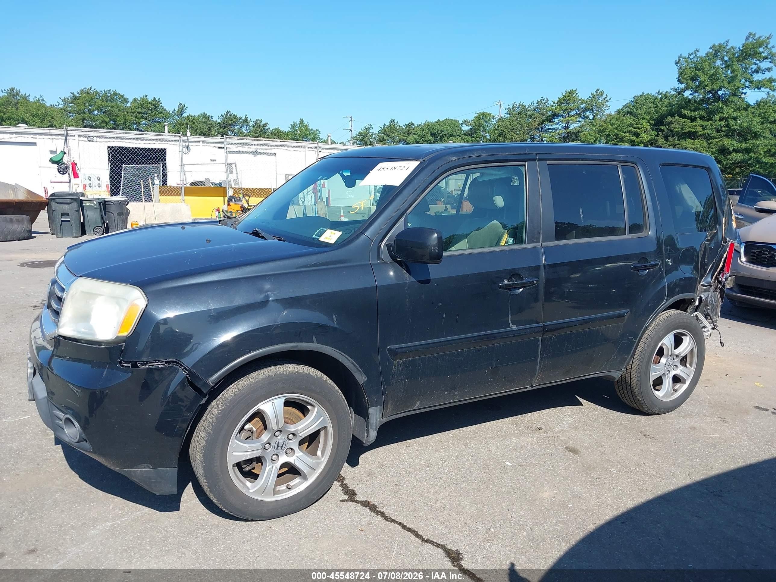 2012 Honda Pilot Ex-l Black vin: 5FNYF4H50CB032073