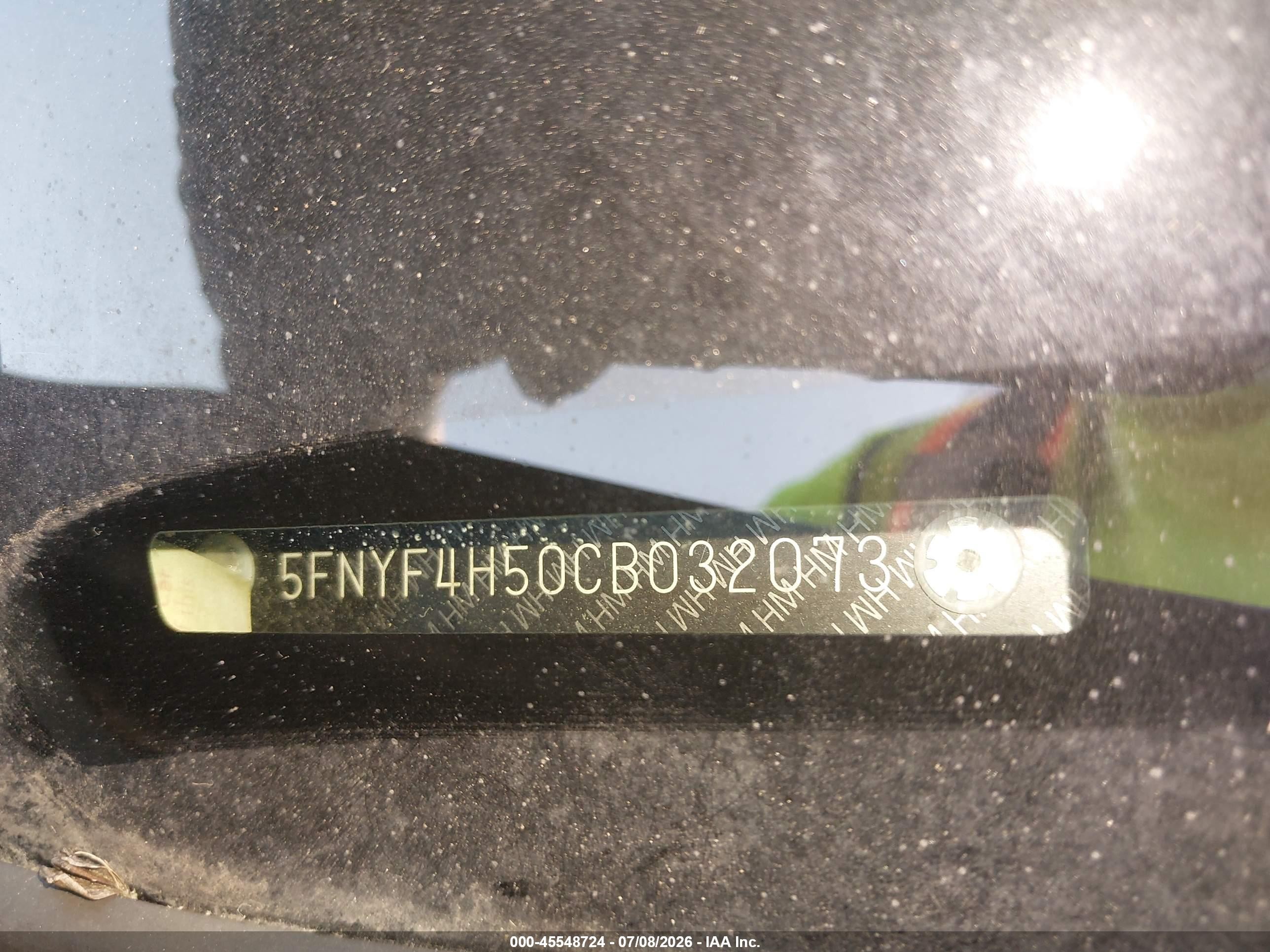 2012 Honda Pilot Ex-l Black vin: 5FNYF4H50CB032073