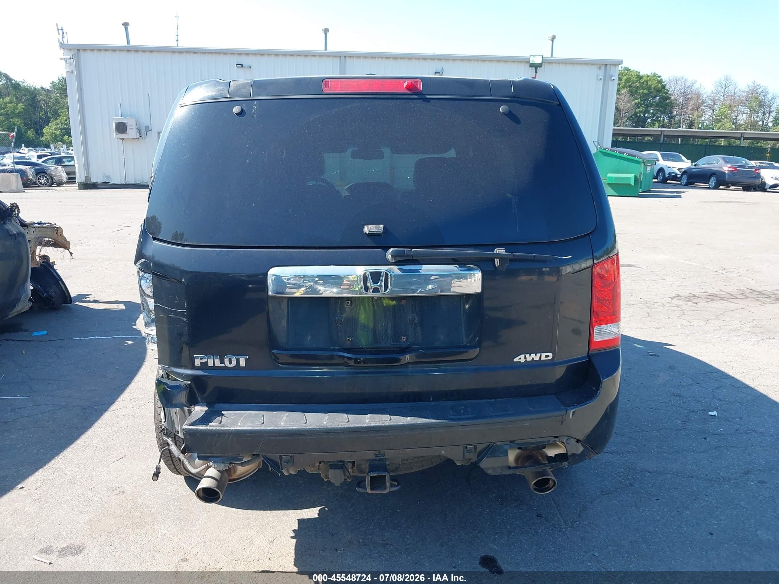 2012 Honda Pilot Ex-l Black vin: 5FNYF4H50CB032073