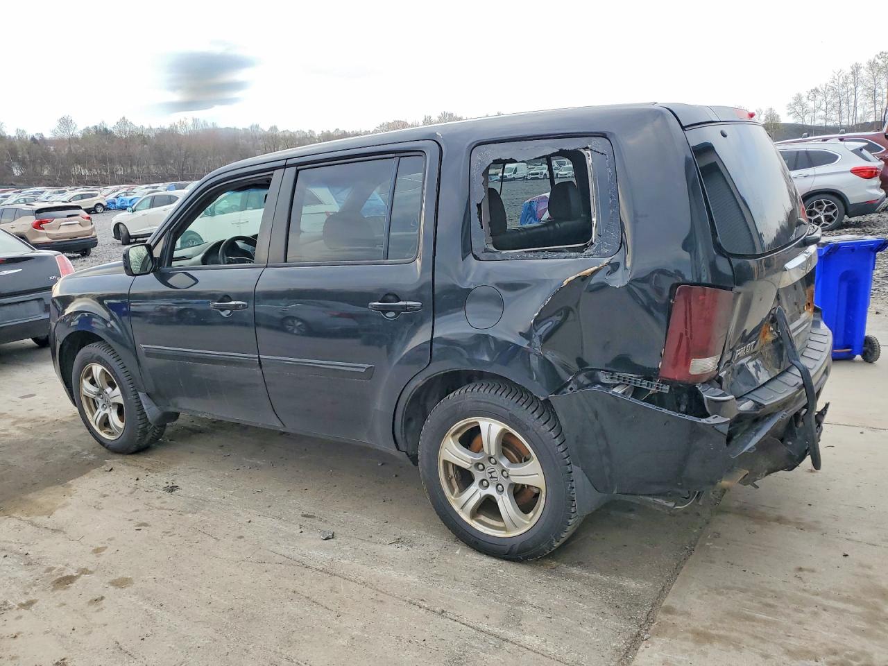 2012 Honda Pilot Exl Черный vin: 5FNYF4H50CB037791