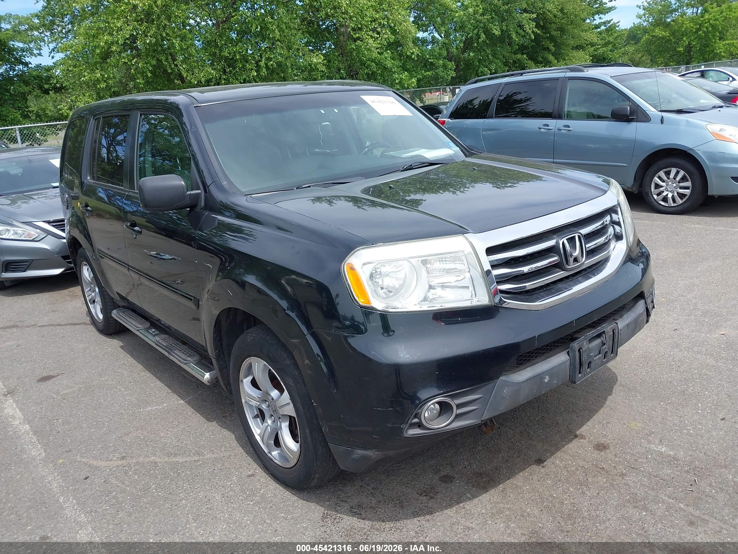 2012 Honda Pilot Ex-l Black vin: 5FNYF4H50CB042926