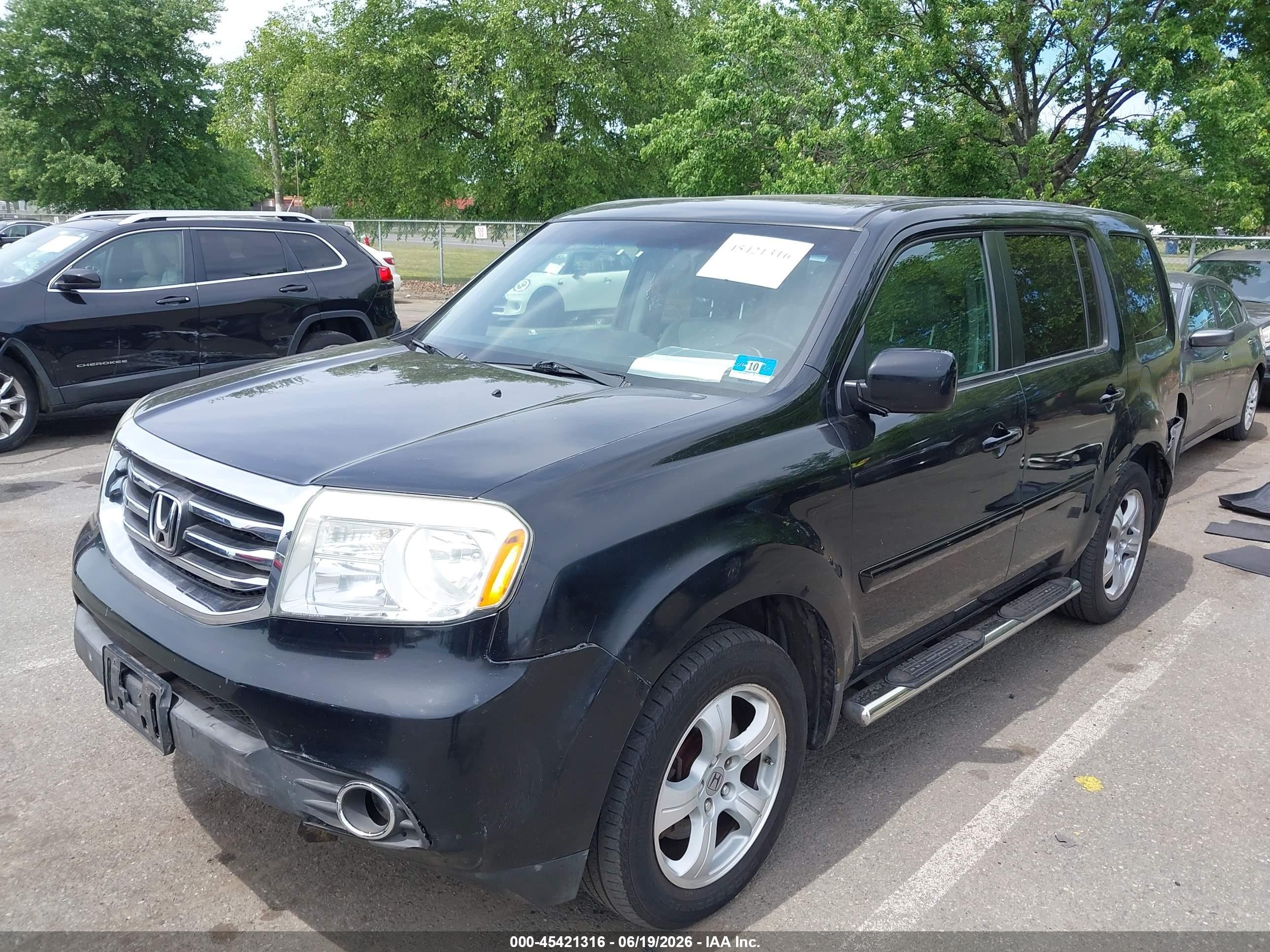 2012 Honda Pilot Ex-l Black vin: 5FNYF4H50CB042926