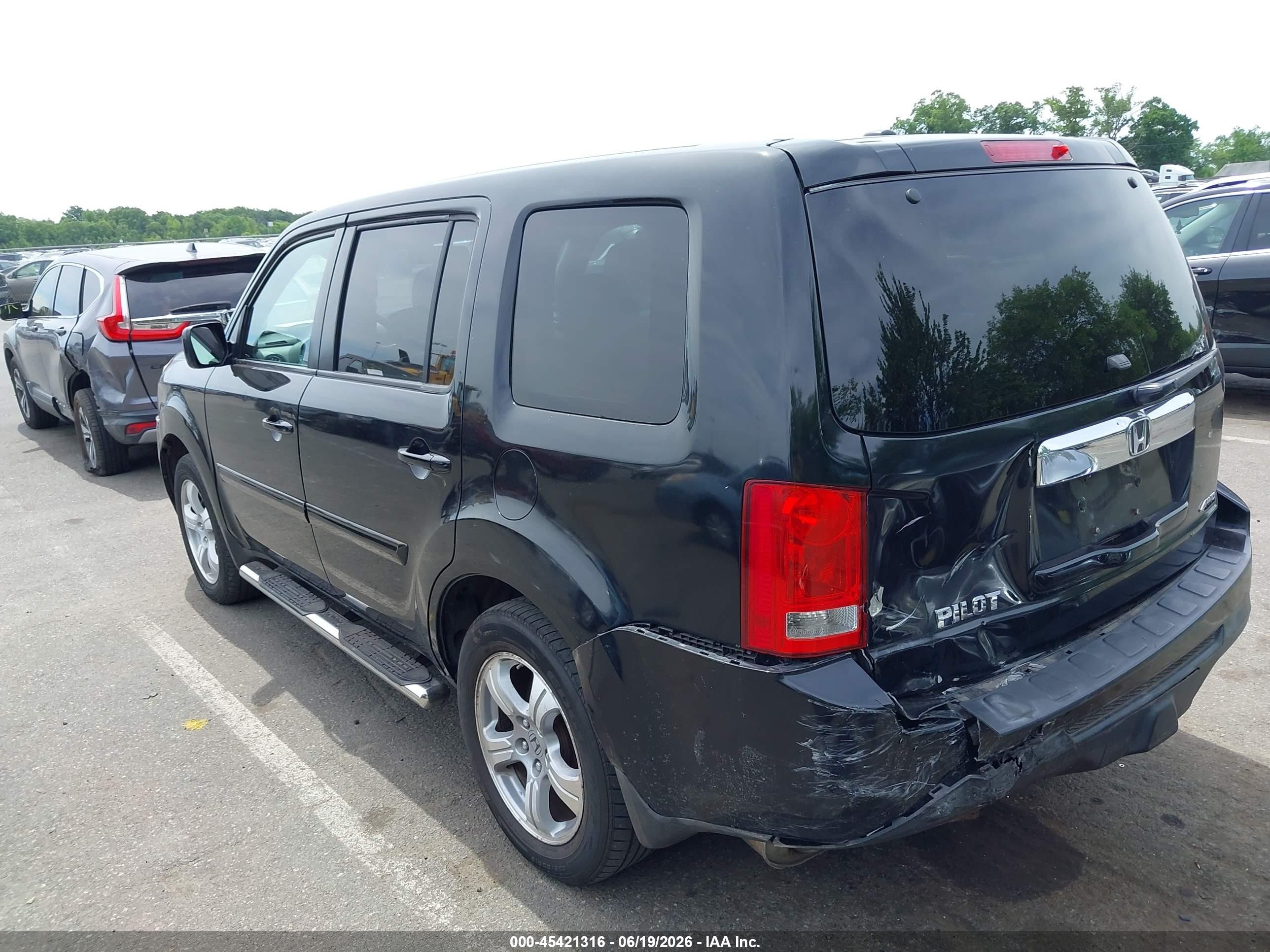 2012 Honda Pilot Ex-l Black vin: 5FNYF4H50CB042926