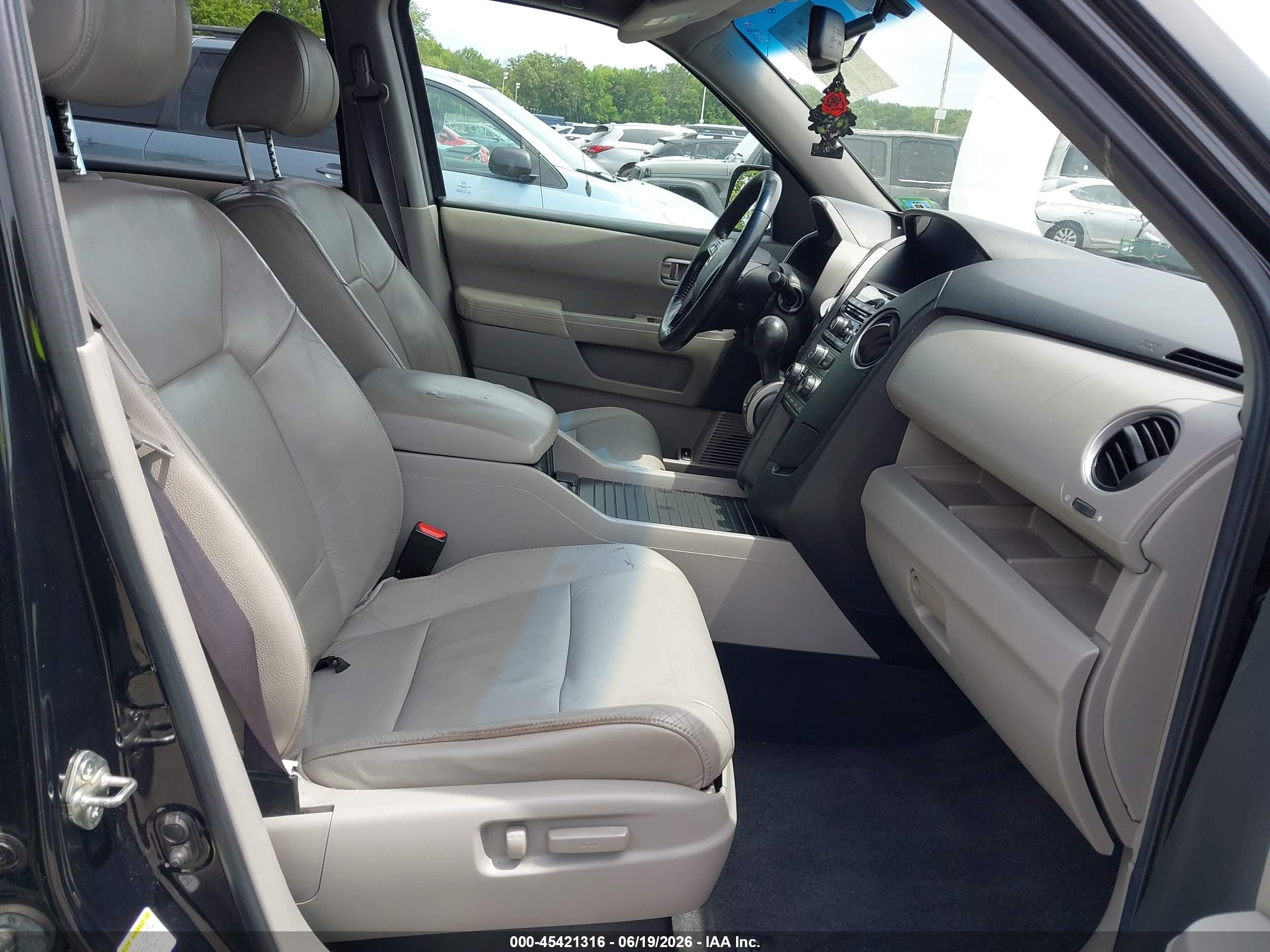 2012 Honda Pilot Ex-l Black vin: 5FNYF4H50CB042926