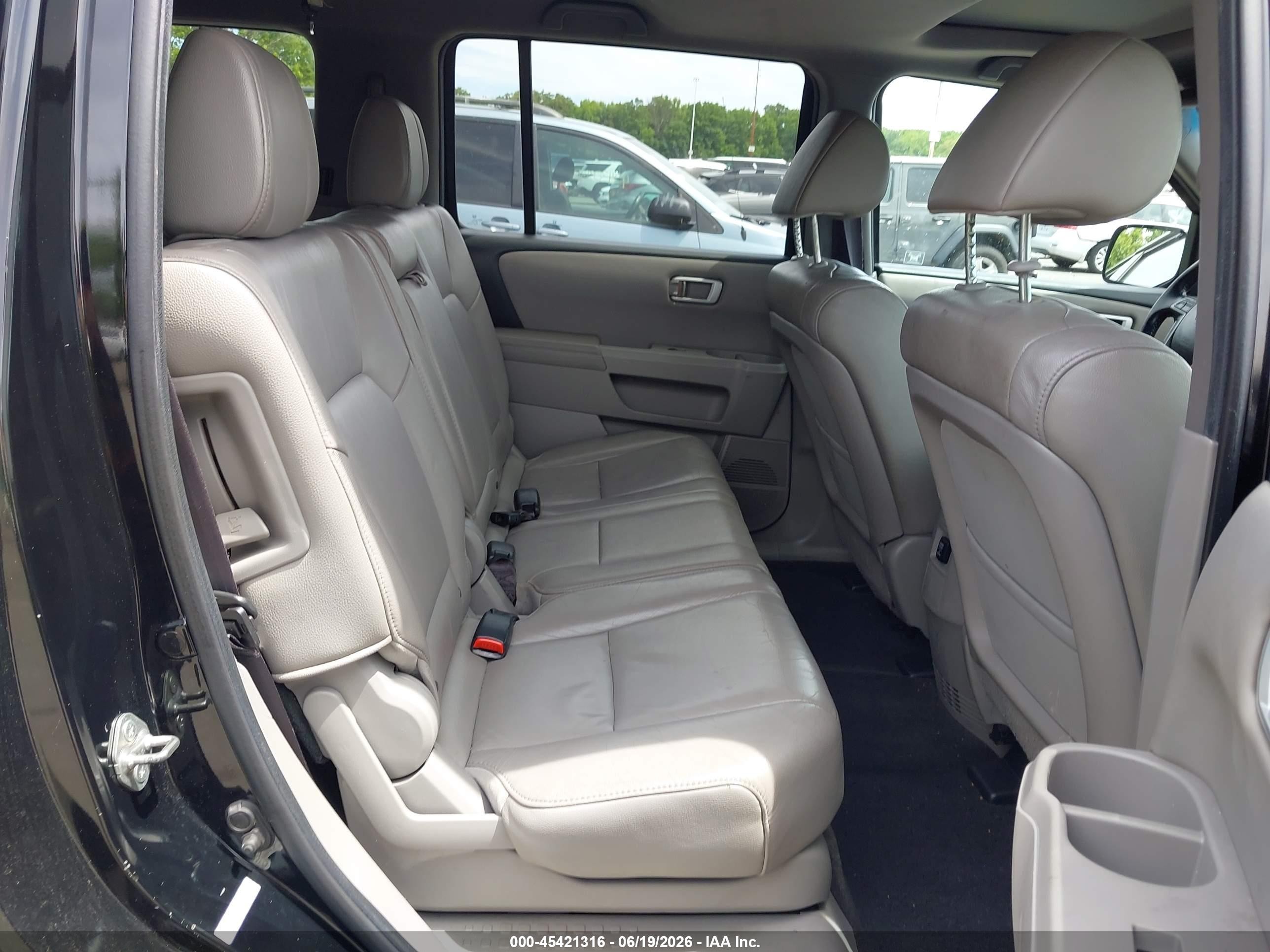 2012 Honda Pilot Ex-l Black vin: 5FNYF4H50CB042926
