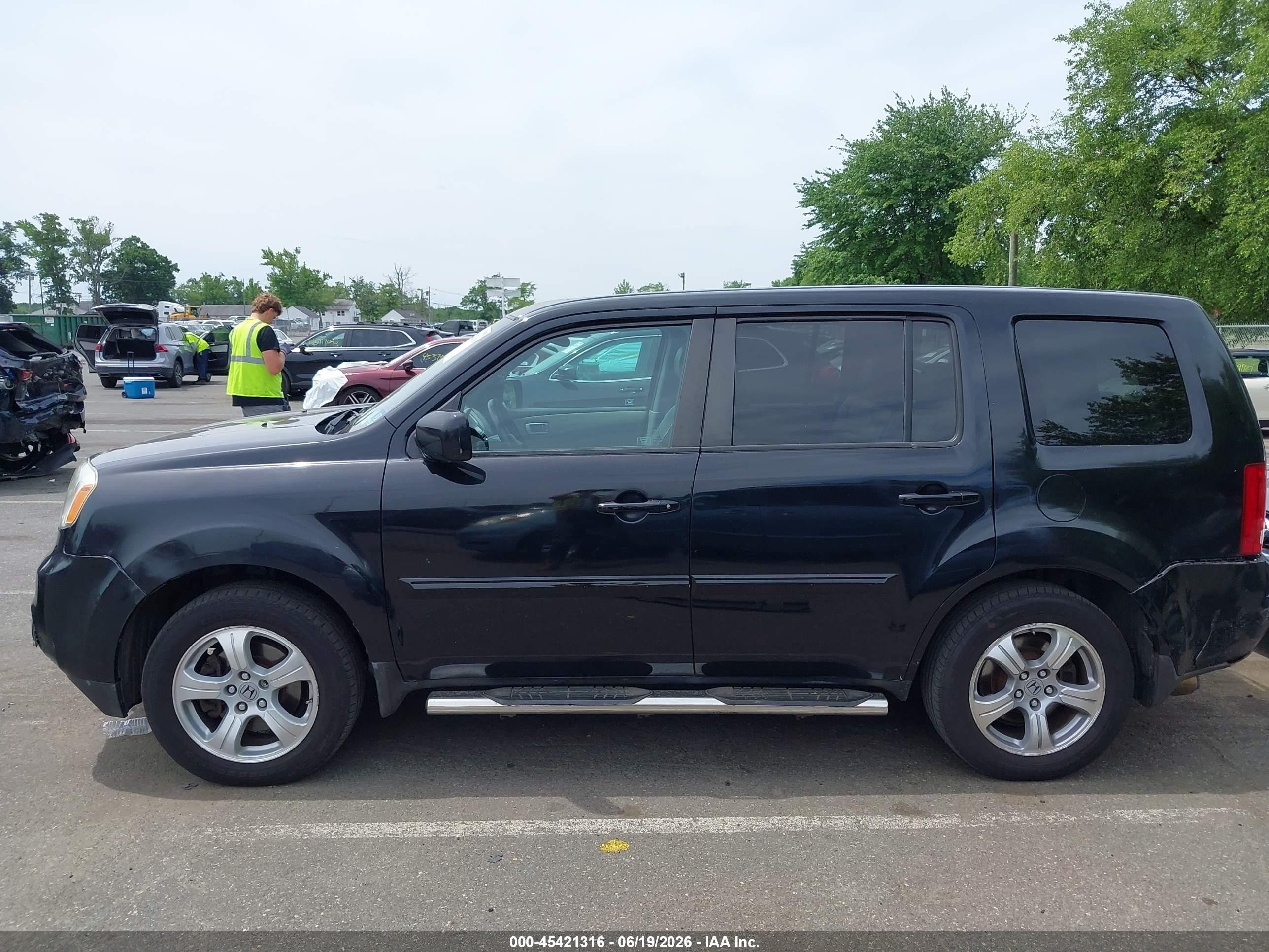 2012 Honda Pilot Ex-l Black vin: 5FNYF4H50CB042926