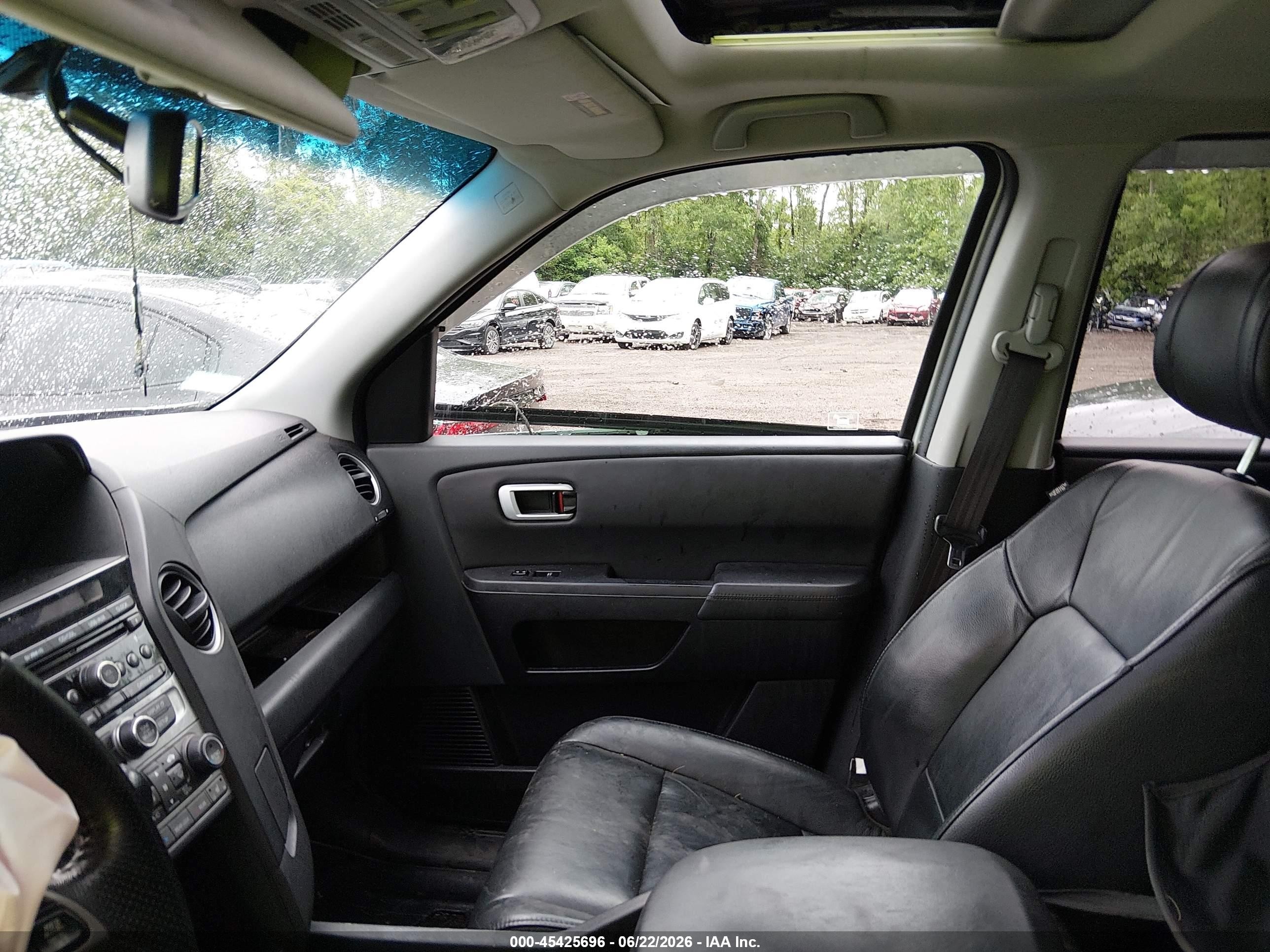 2012 Honda Pilot Ex-l Серый vin: 5FNYF4H50CB047401