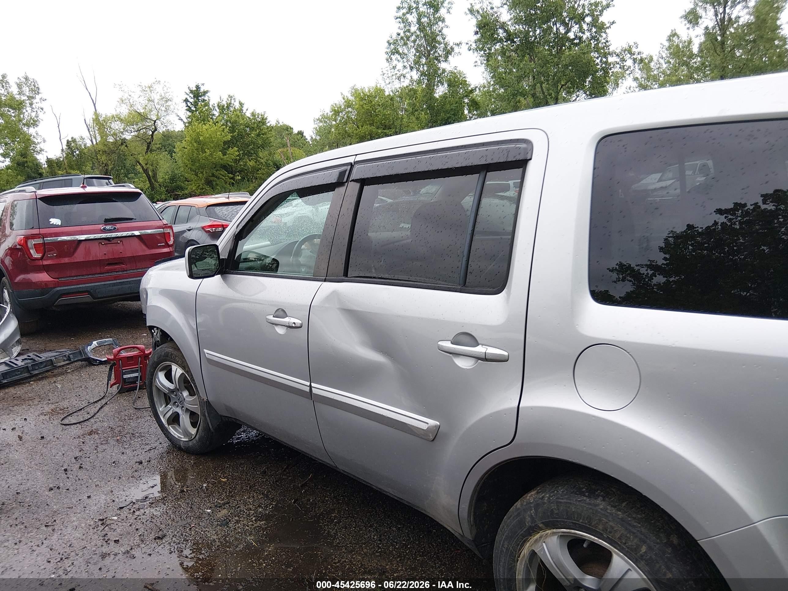 2012 Honda Pilot Ex-l Серый vin: 5FNYF4H50CB047401