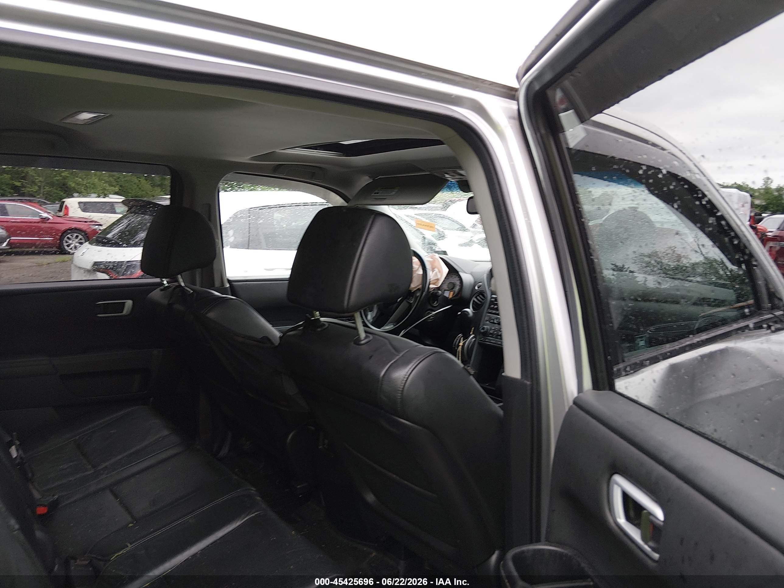 2012 Honda Pilot Ex-l Серый vin: 5FNYF4H50CB047401