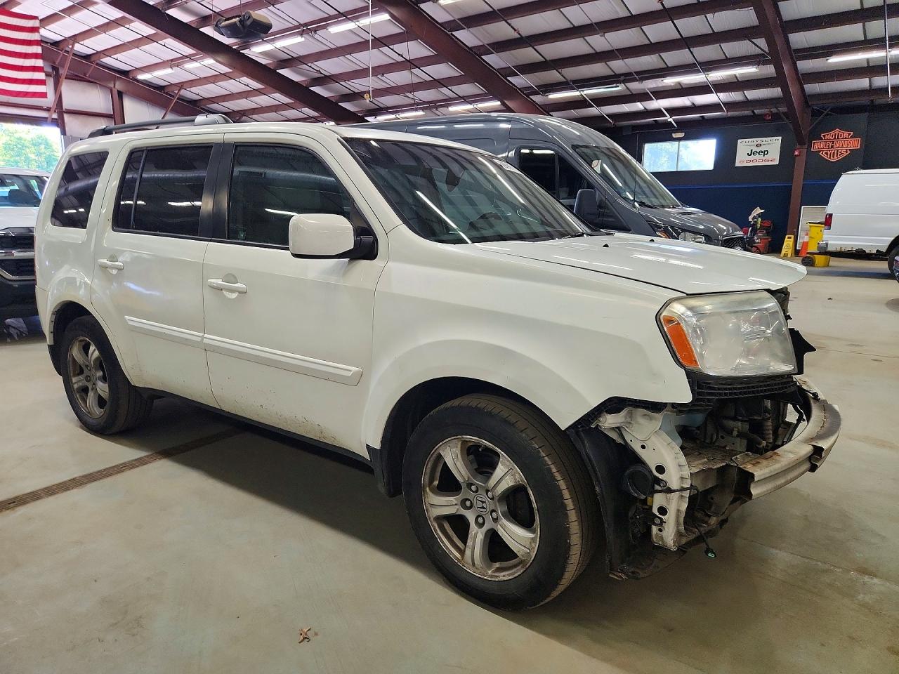 2012 Honda Pilot Exl White vin: 5FNYF4H50CB049438