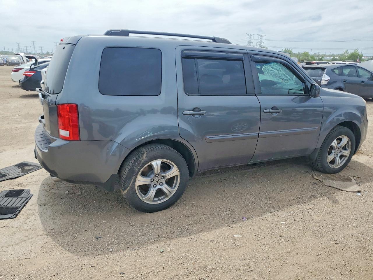 2012 Honda Pilot Exl Gray vin: 5FNYF4H50CB062139