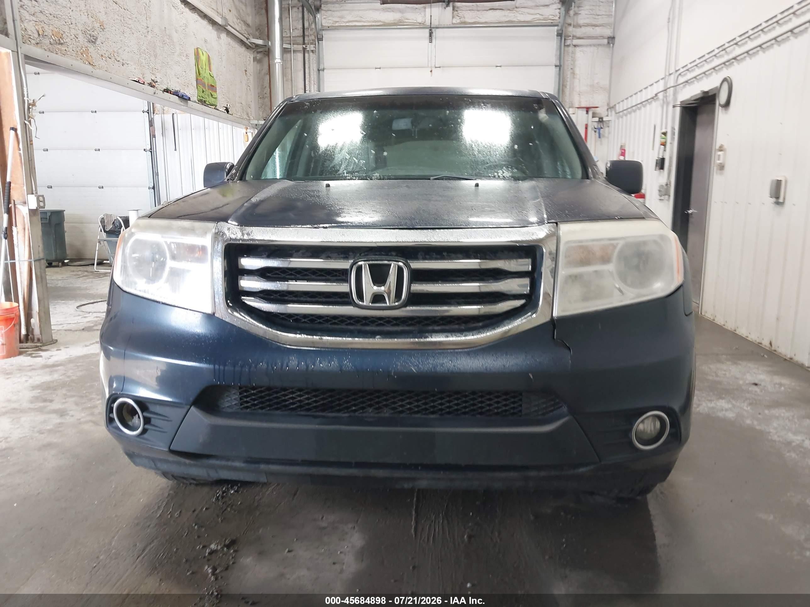2012 Honda Pilot Ex-l Blue vin: 5FNYF4H50CB067857