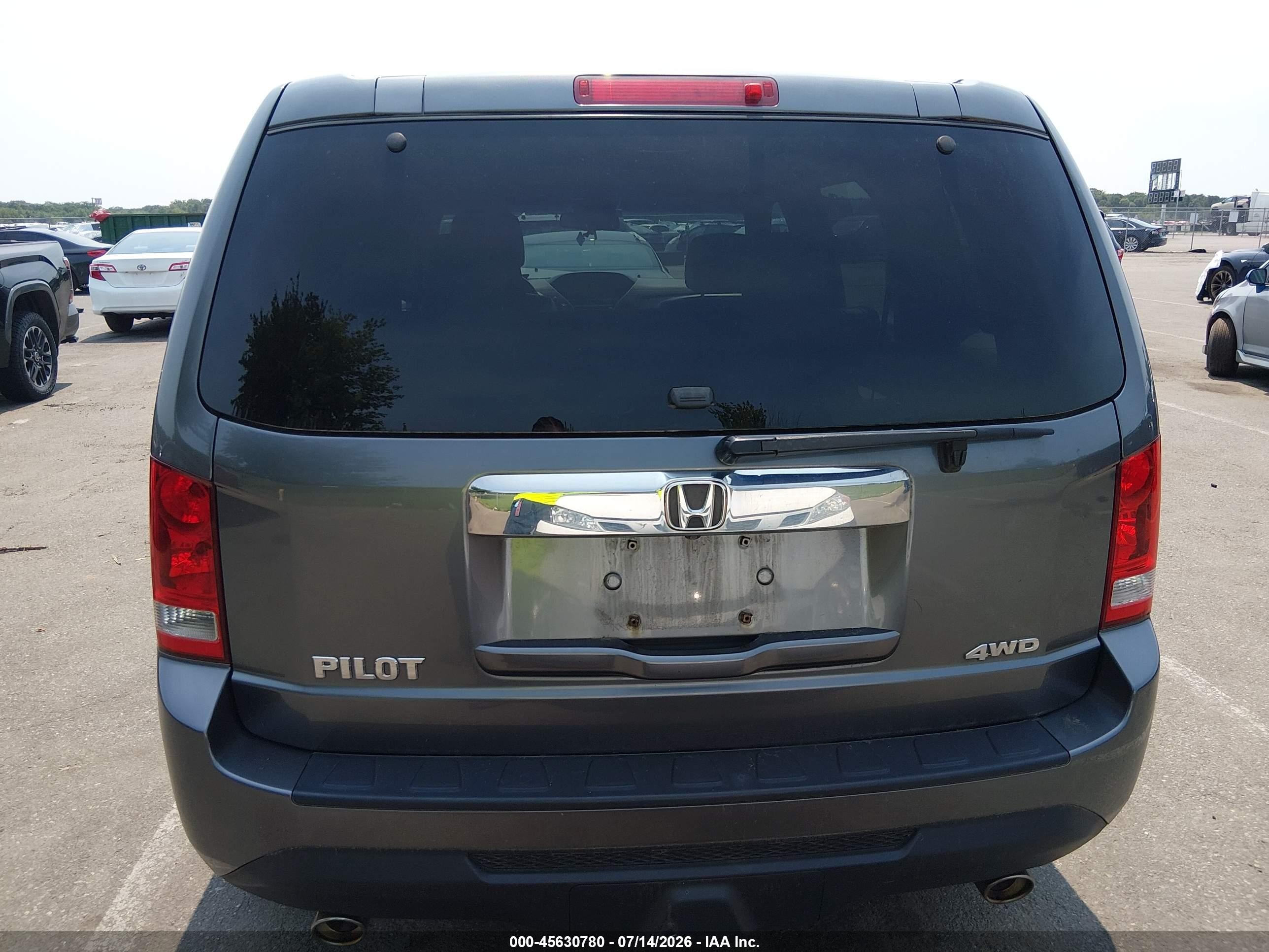 2012 Honda Pilot Ex-l Gray vin: 5FNYF4H50CB071536